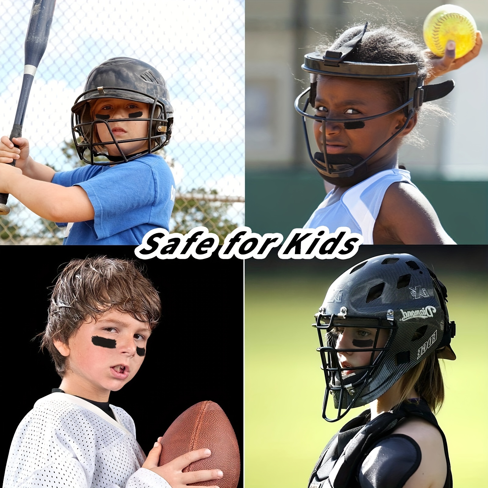 Eye Black Stick for Sports,Easy to Color Black Face Paint,Eye