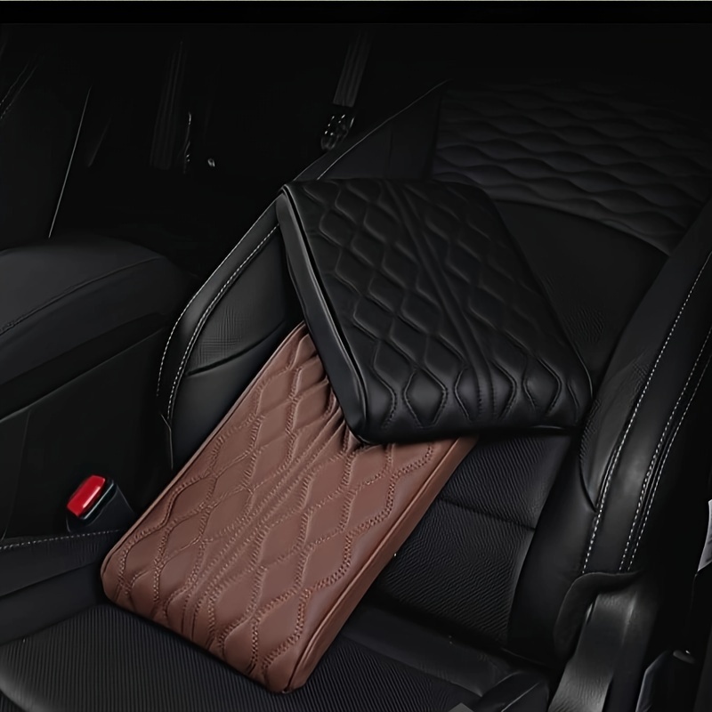 Faux Leather Armrest Cover Car [universal Style] Waterproof - Temu