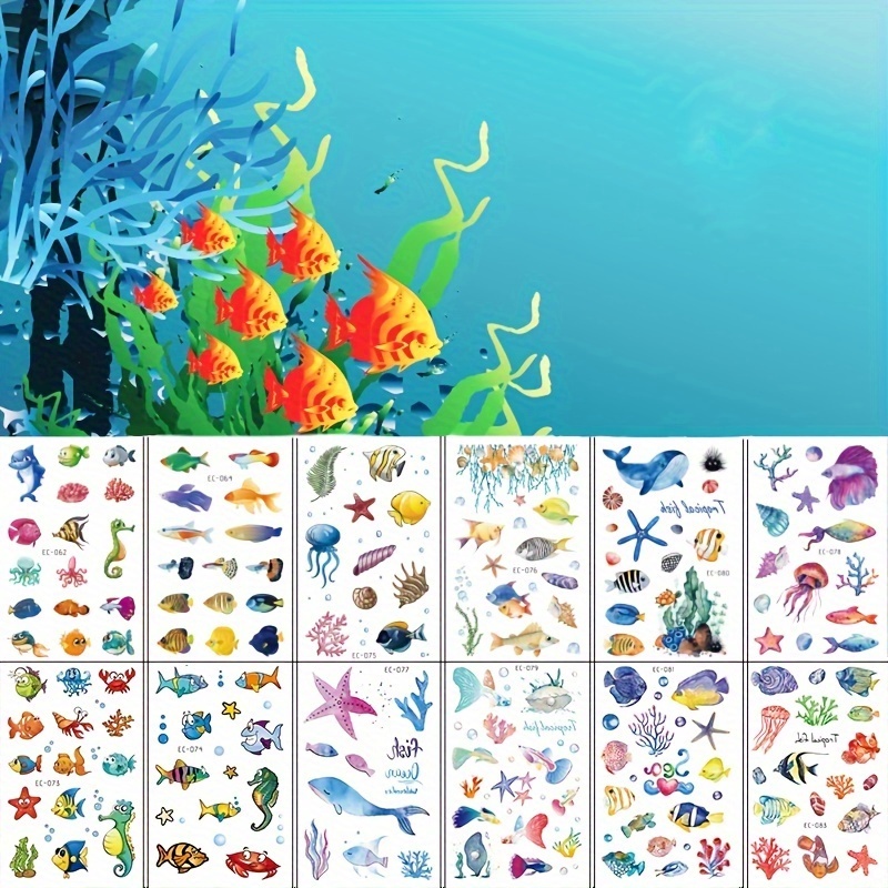 Fish Birthday Theme Labels -  Canada