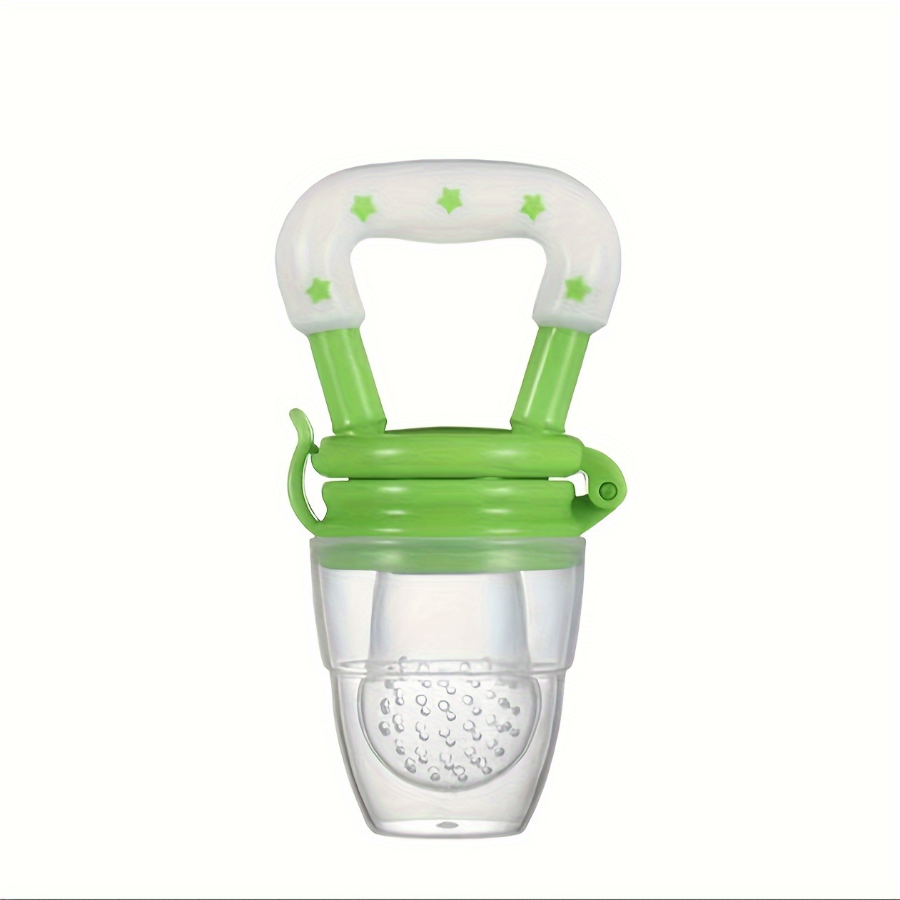 Comprar Tetina de silicona 2 en 1 para bebé, biberones de alimentación  frescos, Nibbler para aprender a alimentar, agua potable, mango de paja,  juego de alimentador de alimentos para bebé