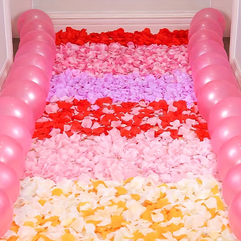 Set, 1000 Petali Di Petali Di Rosa Finti, Decorazioni Floreali Per  Matrimoni, Decorazioni Per Esterni Per