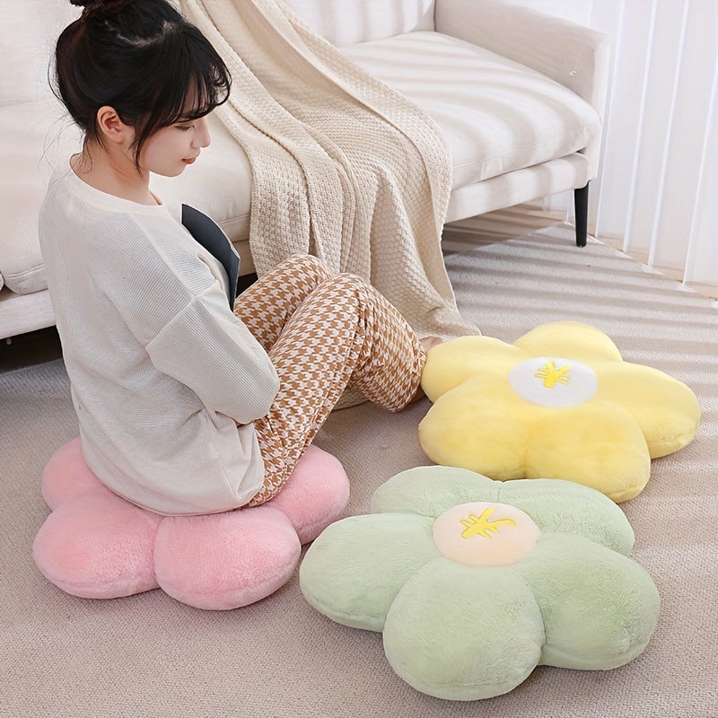 Flower Shaped Pillow Cute Comfy Floor Pillows Cushions Room - Temu