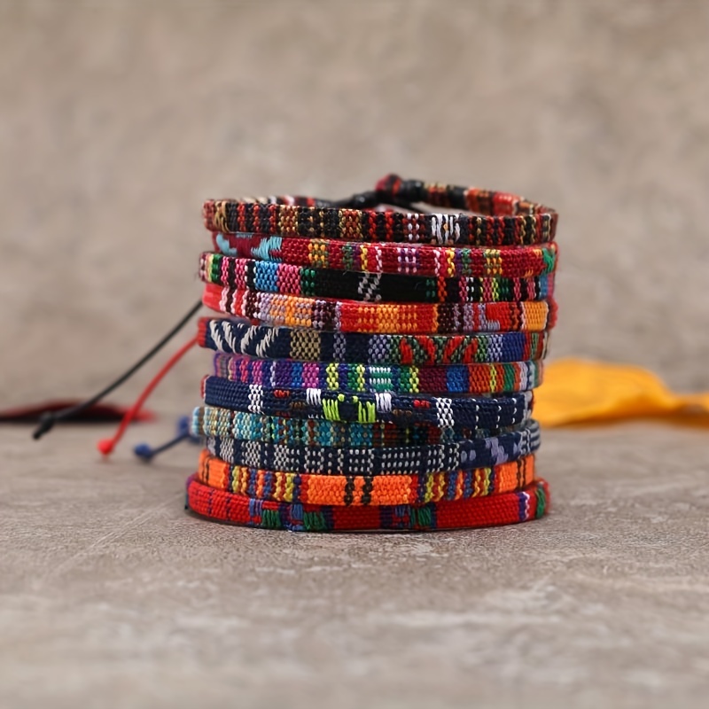 Friendship Woven String Bracelet 1/2 wide - Mexico