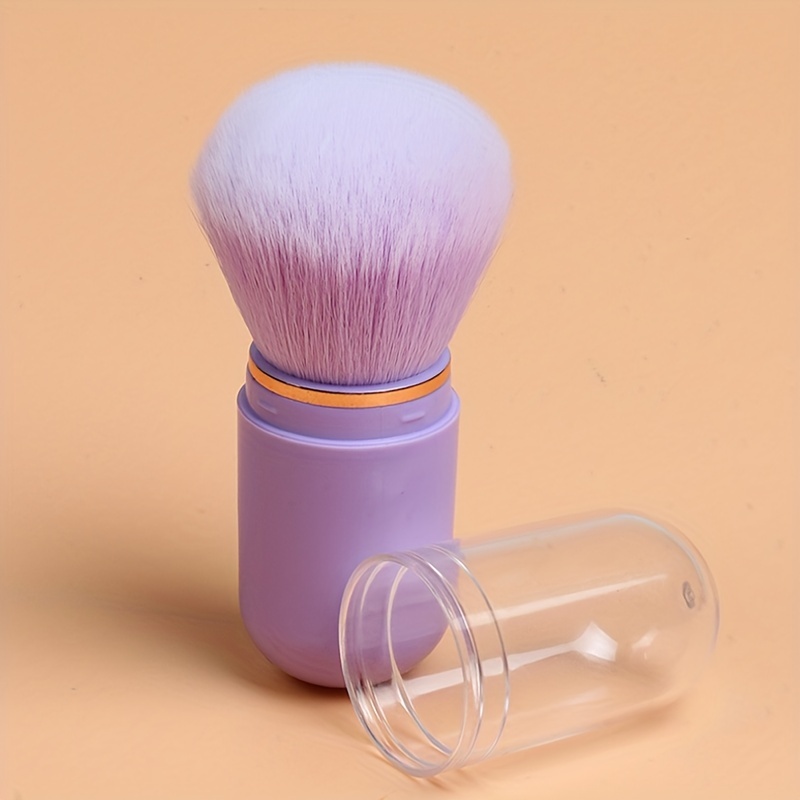 Portable Mini Makeup Brush Soft Wool for Blush Powder - Travel Friendly