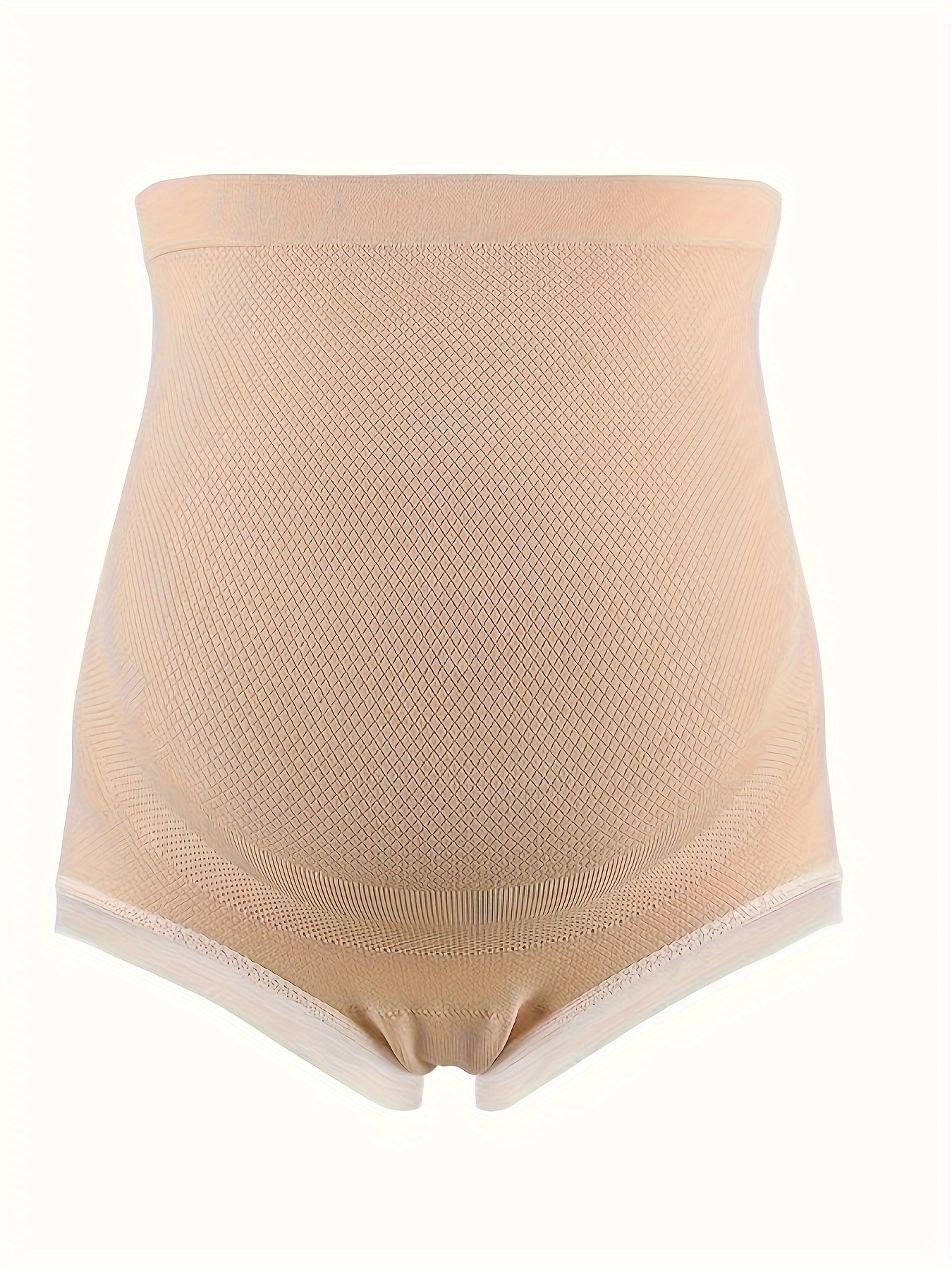 1pc Maternity Skin-toned High-waist Abdominal Support Underwear
