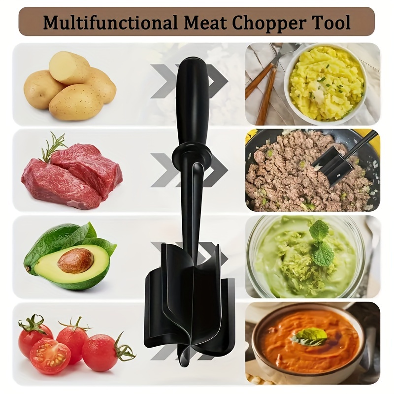 1pc Meat, Potato, Salad, Tomato Chopper & Rice Stirring & Mixing & Grinding  Spatula