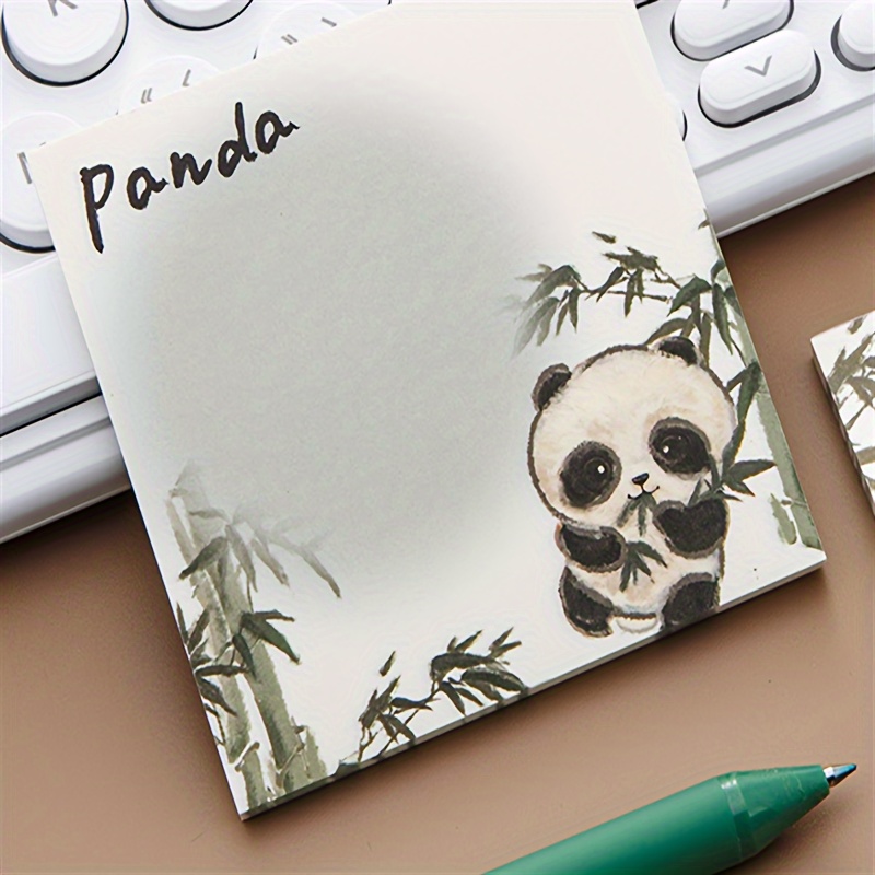 cartoon cute panda notes student uses journal - Temu Canada