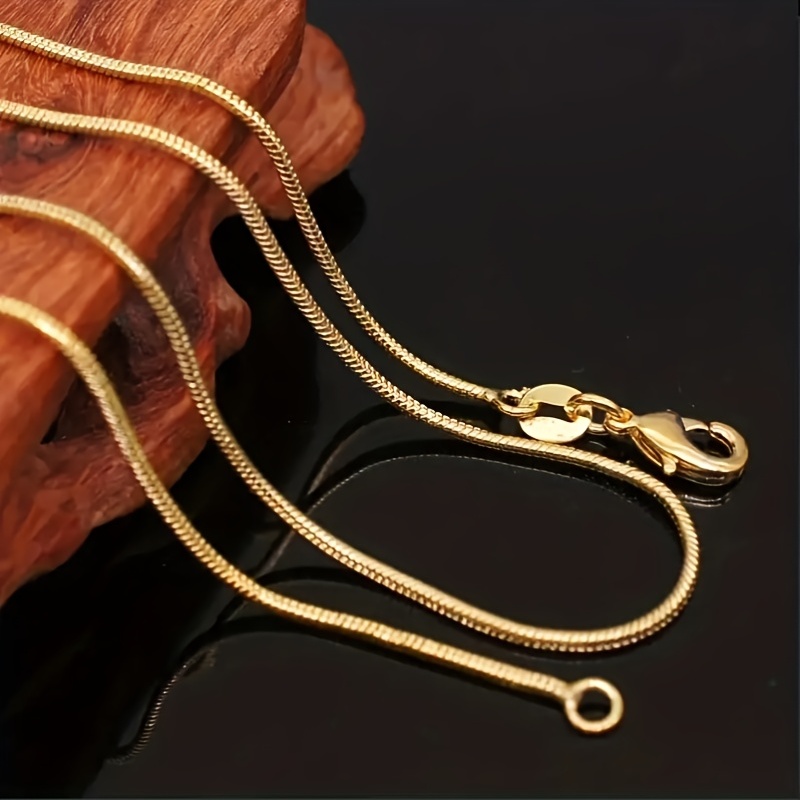 2pcs Casual Versatile Stainless Steel Double Stacked Chain Set