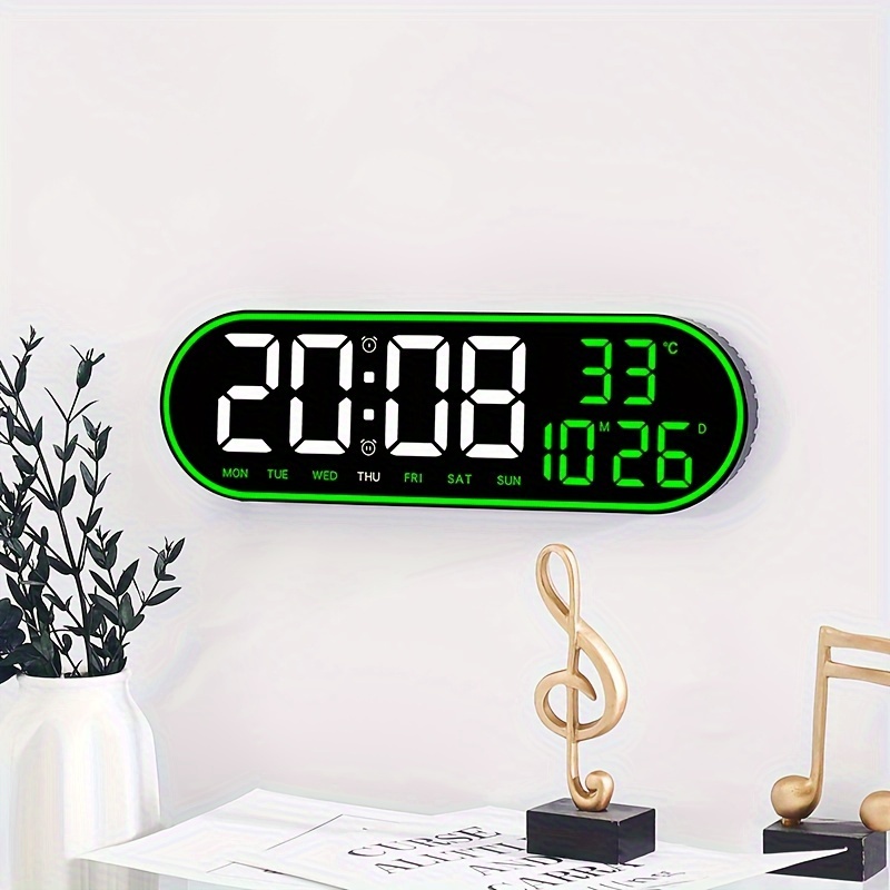 1pc Led Calendario Elettronico Sveglia Da Tavolo Con Retroilluminazione  Snoozing Funzione Di Controllo Vocale E Display Di Umidità E Temperatura  Tavolo Per Studenti Settimana Mese (senza Batteria) - Casa E Cucina 