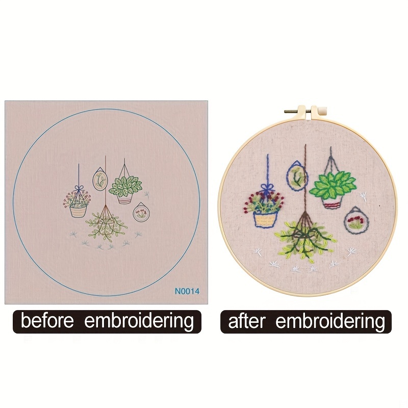 Embroidery Kit for Beginners, Kits for Adults Include 3 Embroidery Cloth with Pattern, Other