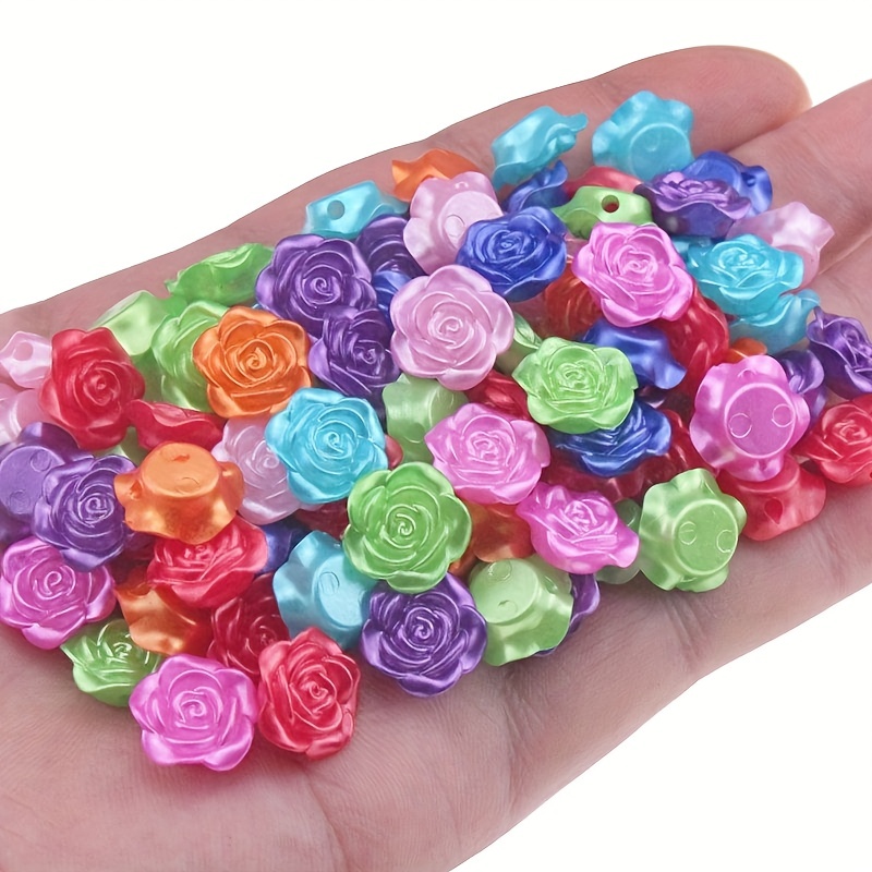 144pcs 14 colors 10mm High Light gold receptacle colorful pearl