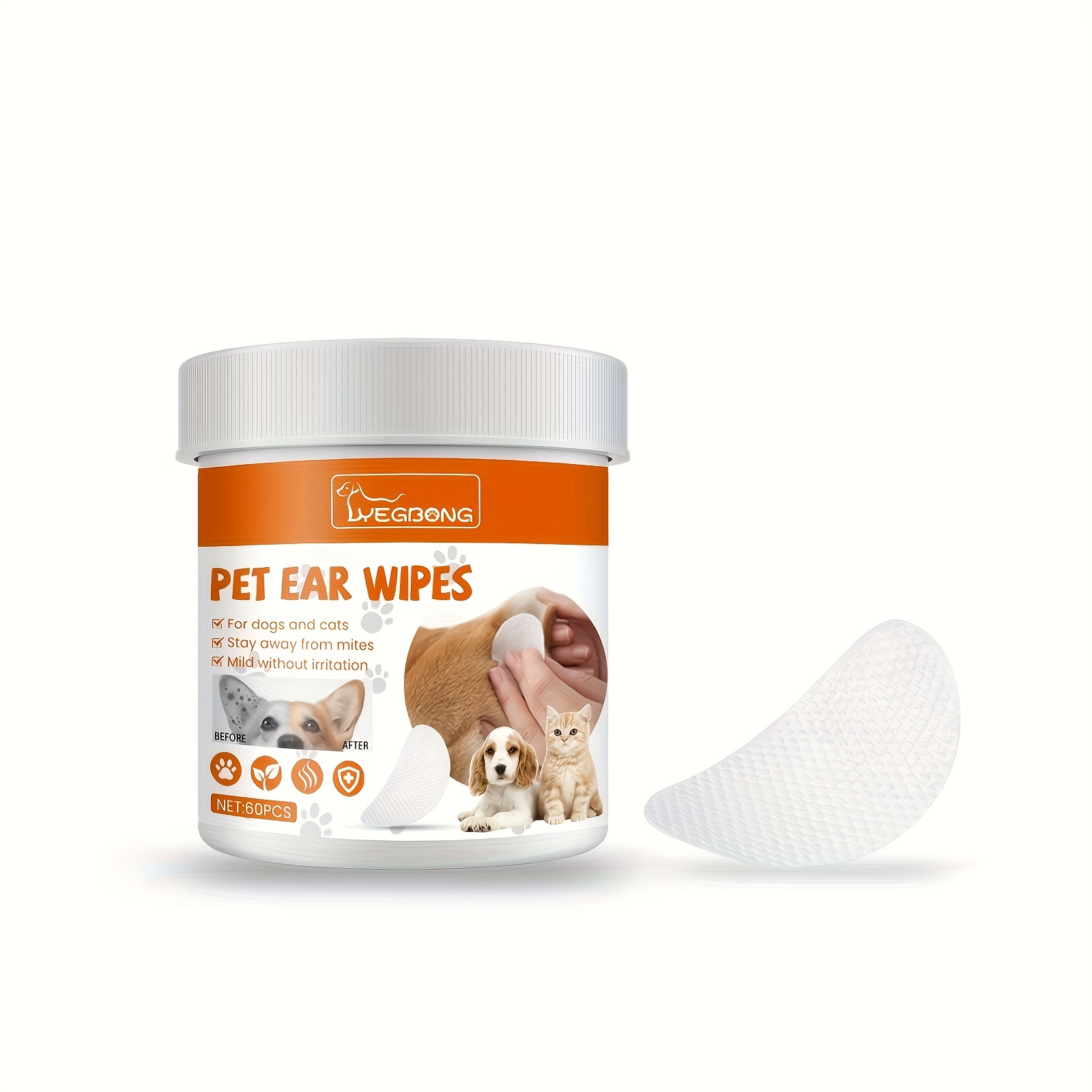 Bio Wipe Toallitas Limpiadoras de Dientes para Perro y Gato