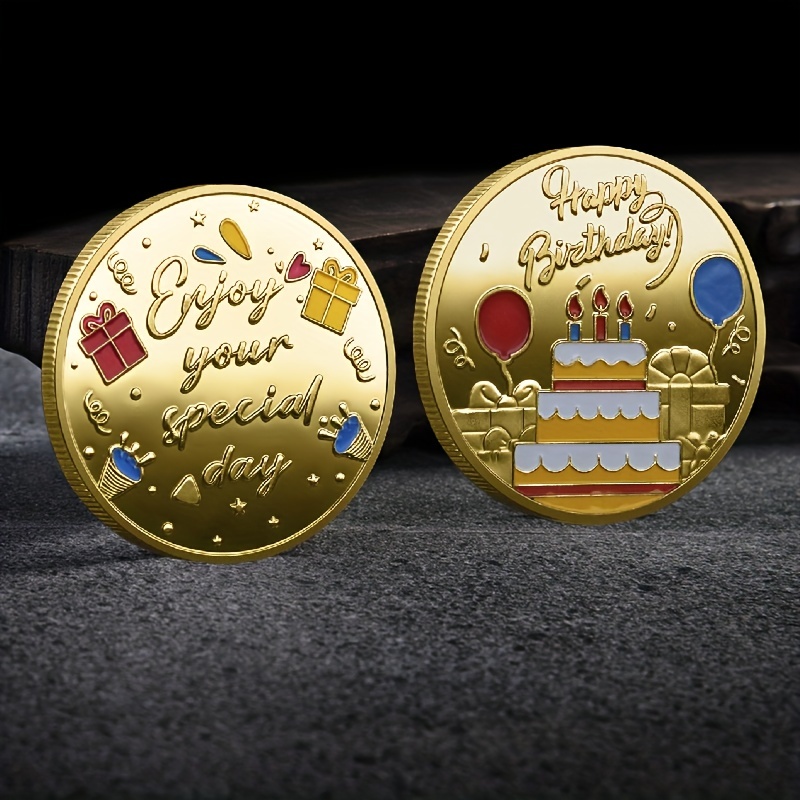 NIUBB Monete Commemorative Regalo Creative Lucky Coin perché Ti meriti  Tutta la Felicità del Mondo Monete Commemorative da Collezione placcate in  Oro : : Giochi e giocattoli