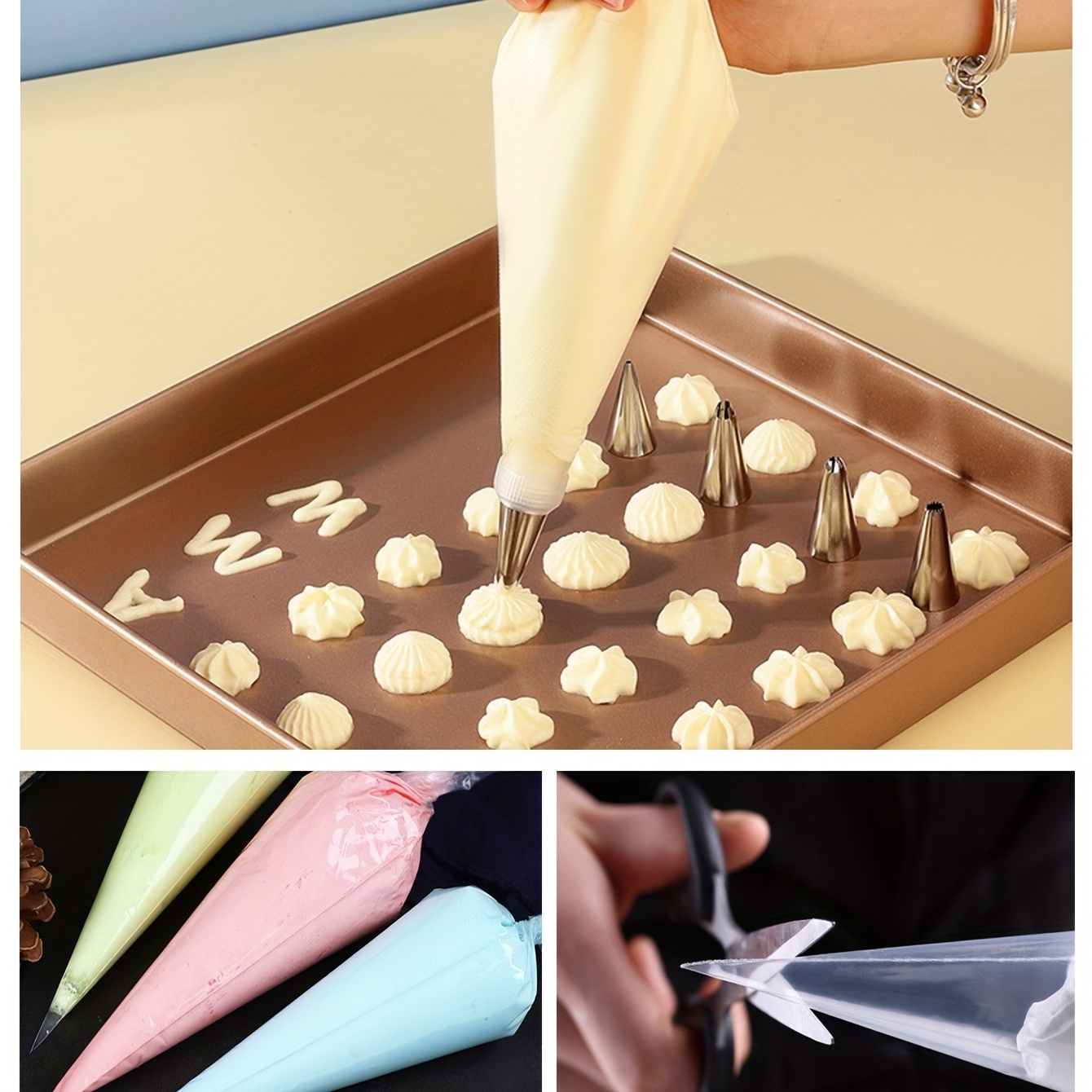 Pastry Piping Bags Disposable Cake Decorating Bags Thickened - Temu