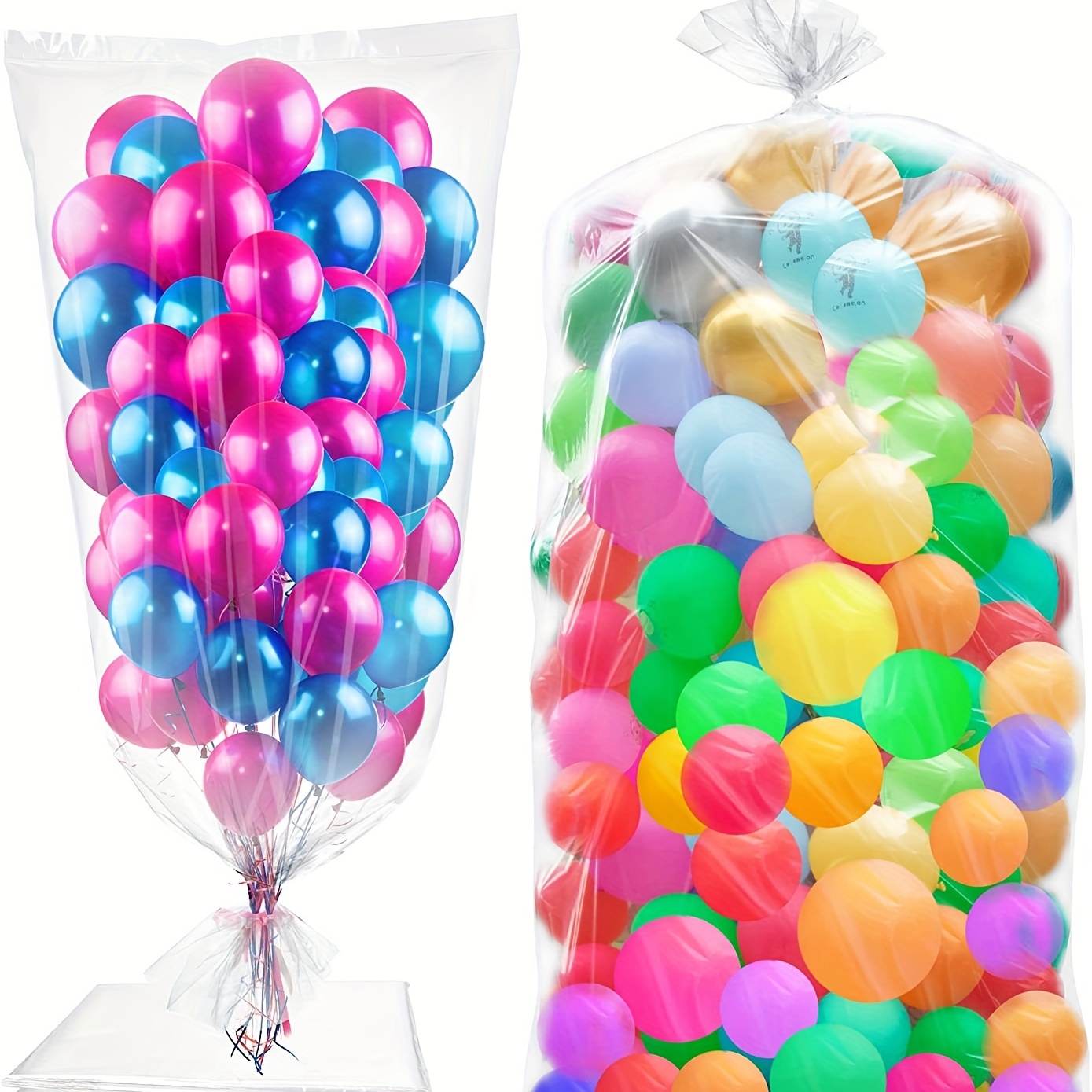 Balloon Bag For Transport, Disposable Anti-helium Balloon Bag, Clear Giant  Storage Bags For Birthday Celebration Christmas New Years Eve Party  Supplies - Temu