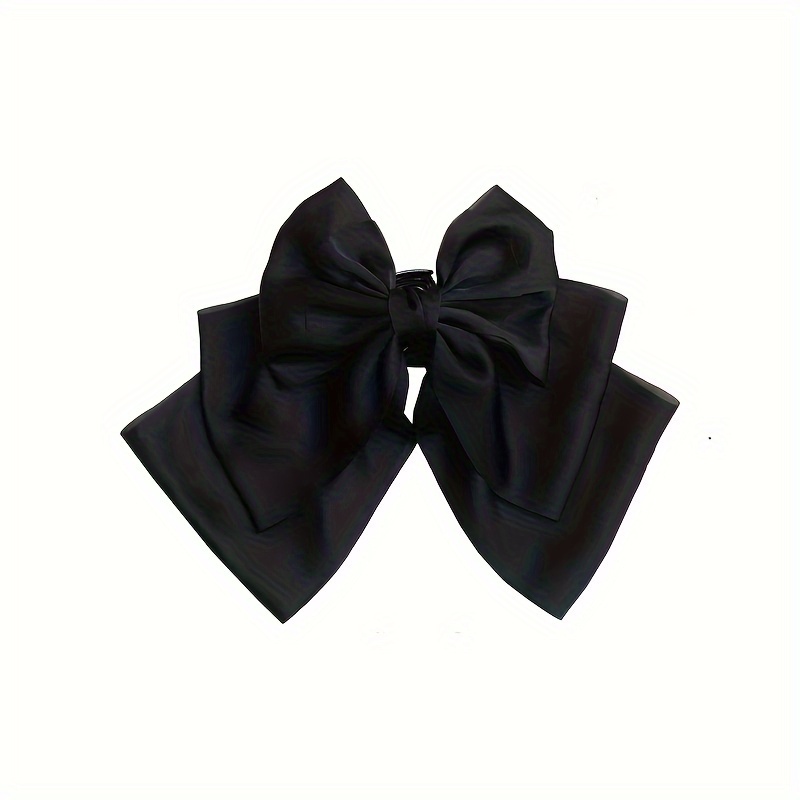 Temu Hair Ribbons, 2 Pcs Satin Hair Bows, Hair Ties for Women Bows Clip for Women with Long Tassel, Big Ribbon Bows Satin Hair Clip, Christmas Gifts