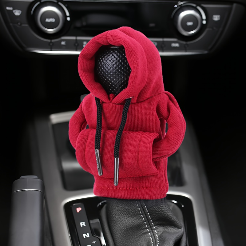 Car Gear Handle Cover Handle Decoration Knob Hoodie Shift - Temu