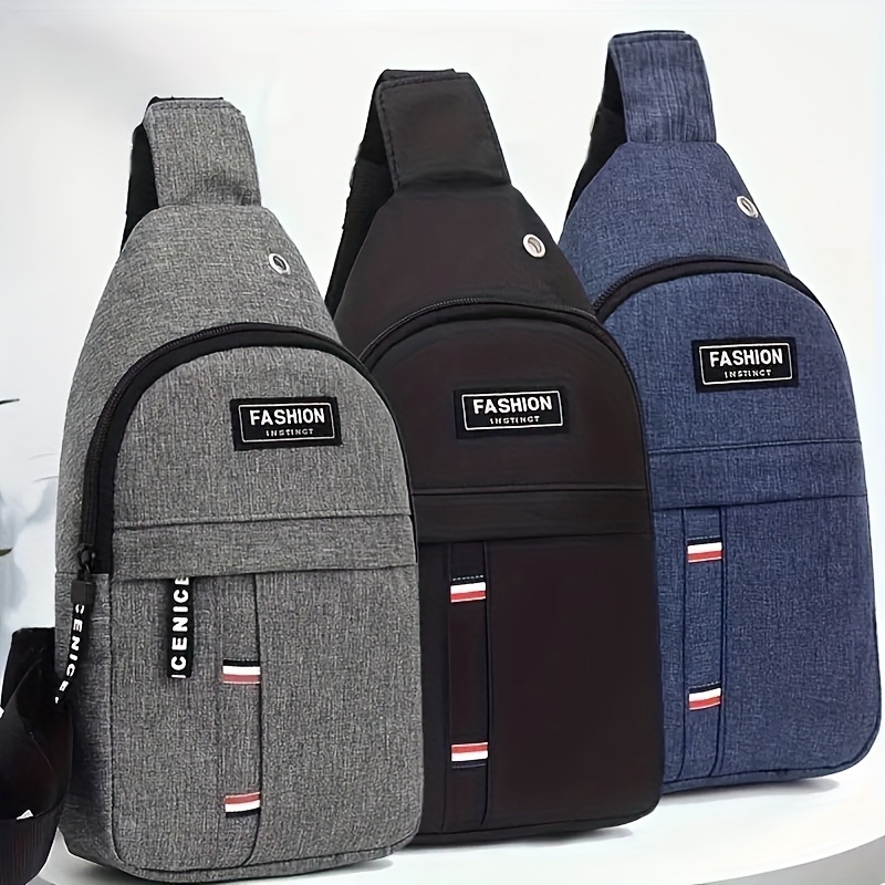 

1pc Men's Casual Sports Small Chest Bag, Fashion New Mini Travel Crossbody Bag