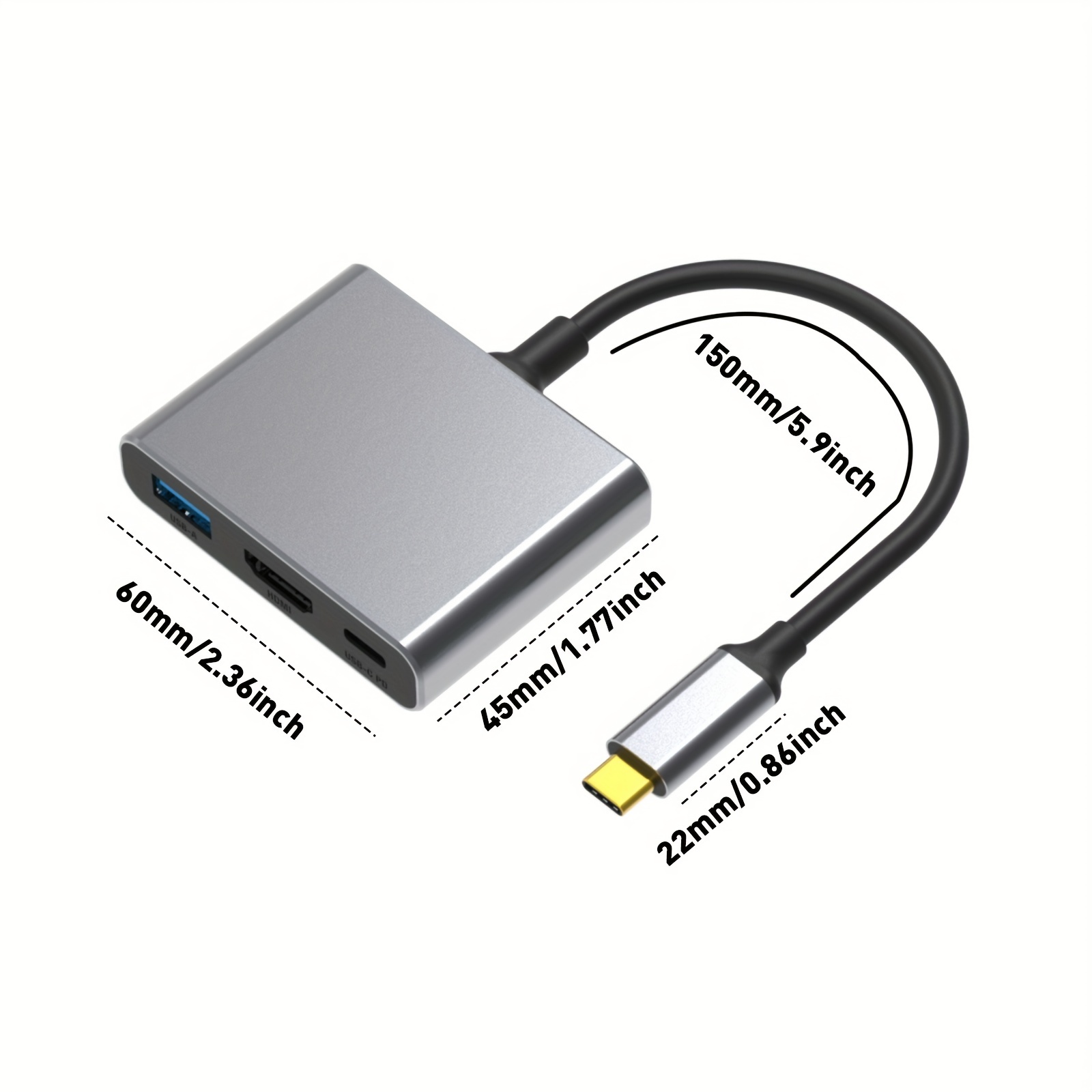 Adaptateur Multiport USB C Vers Hub Type C Thunderbolt - Temu