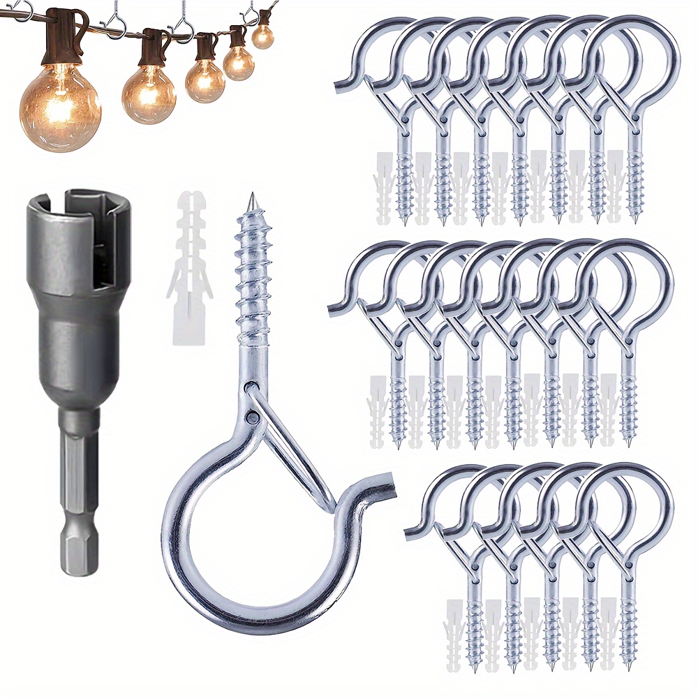 Q hanger Hooks Outdoor String Lights Ceiling Hooks Safety - Temu Canada