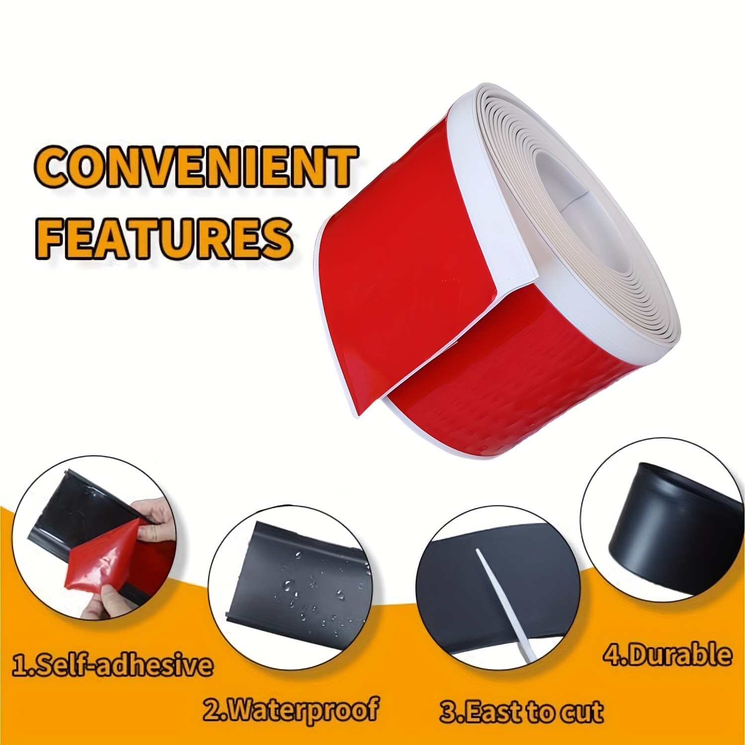  LKYJD - Zócalos flexibles para moldear, autoadhesivos de 16.4  ft, base de pared, para despegar y pegar, para base de pared (color rojo A,  tamaño: 3.9 in) : Herramientas y Mejoras del Hogar