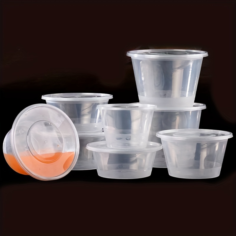 Clear Plastic Bowls With Lids Disposable Salad Bowls For - Temu