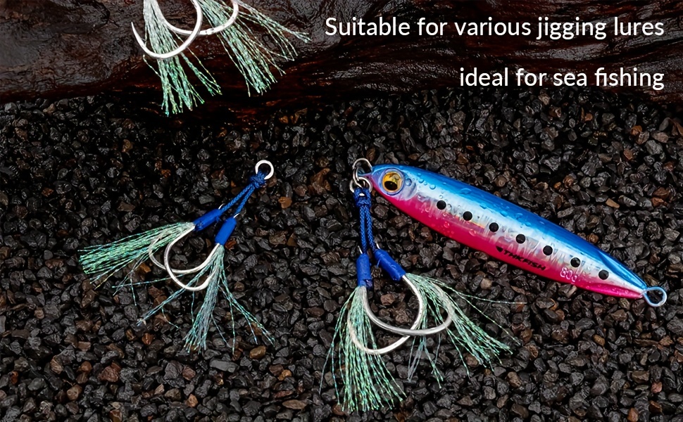 Saltwater Double Assist Fishing Hooks Fishing Assist Hooks - Temu Canada