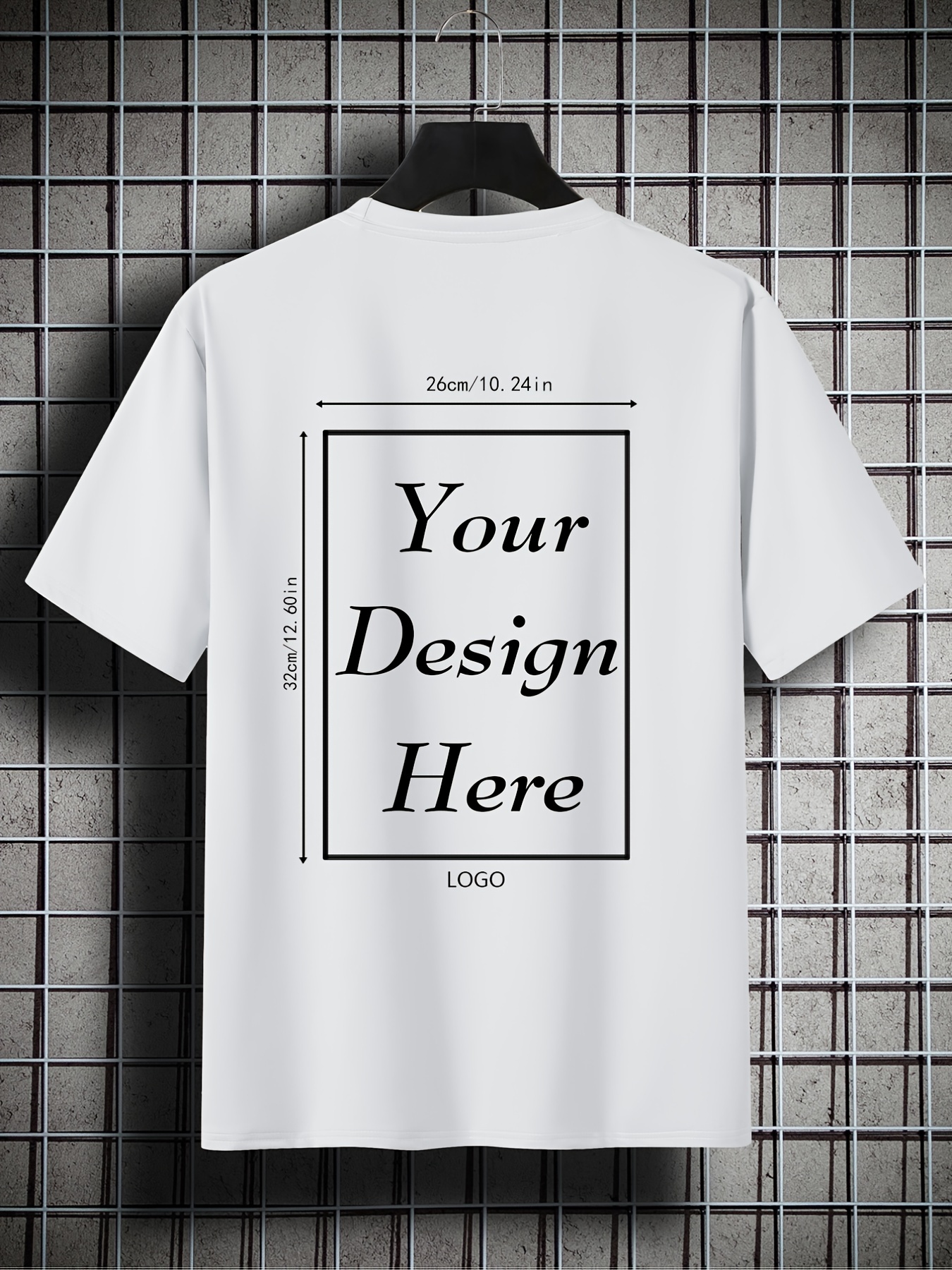 Diy Text Men's Plus Size Comfortable T-shirt Crew Neck Short Sleeve Breathable Customizable Plain Oversized Tops For Spring Summer, Loose Personalized Gifts For And Tall - Temu