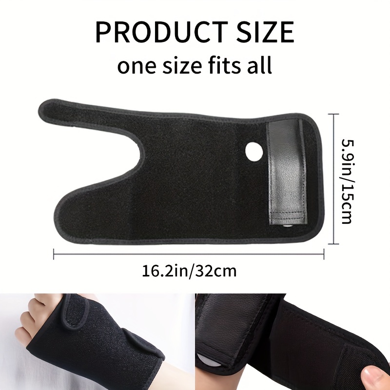 Night Wrist Sleep Support Brace - Fits Both Hands - Cushioned to