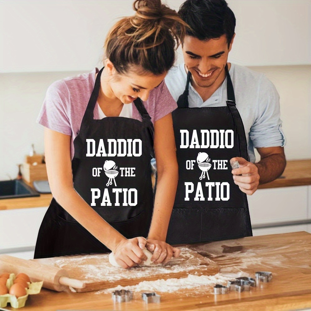 Dad Apron Daddio Of The Patio BBQ Grilling Apron For Men Smoker