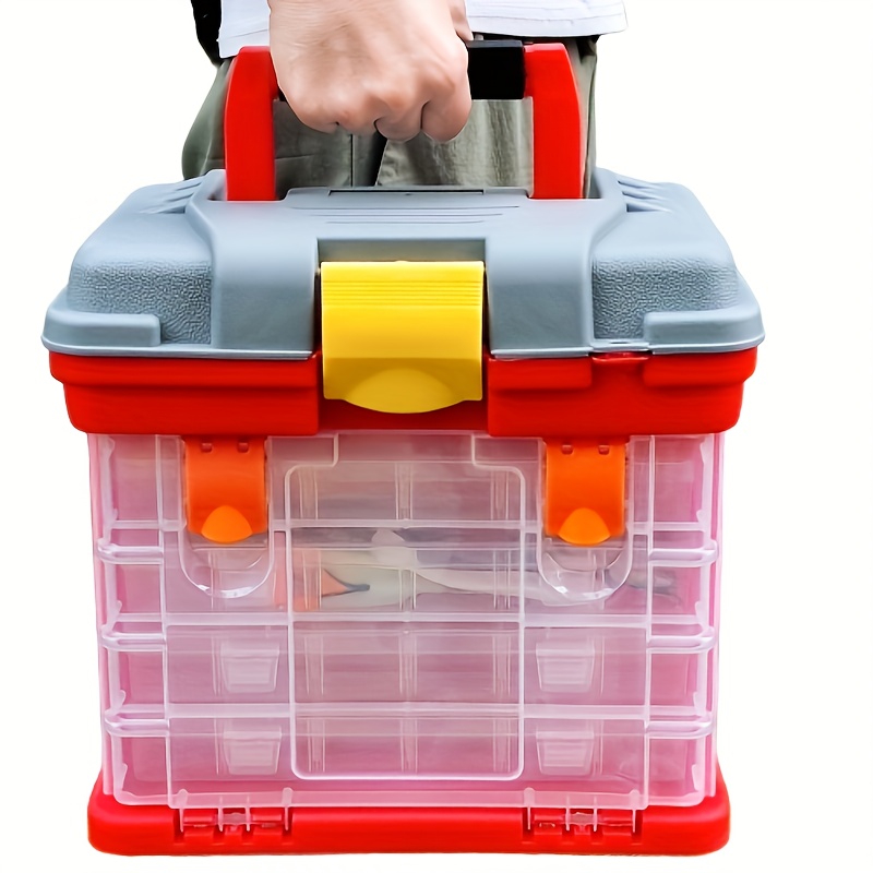 Portable Fishing Tackle Box Plastic Waterproof Hook - Temu