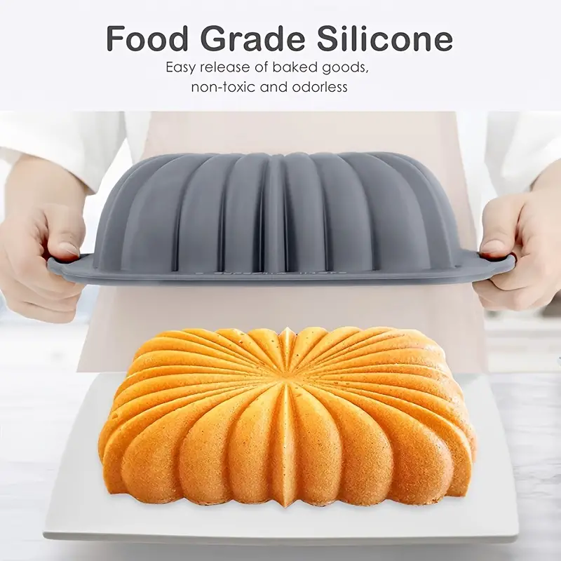 Non-stick Silicone Bread Loaf Pan With Fluted Design - Perfect For Baking  Homemade Bread And Pastries - Temu