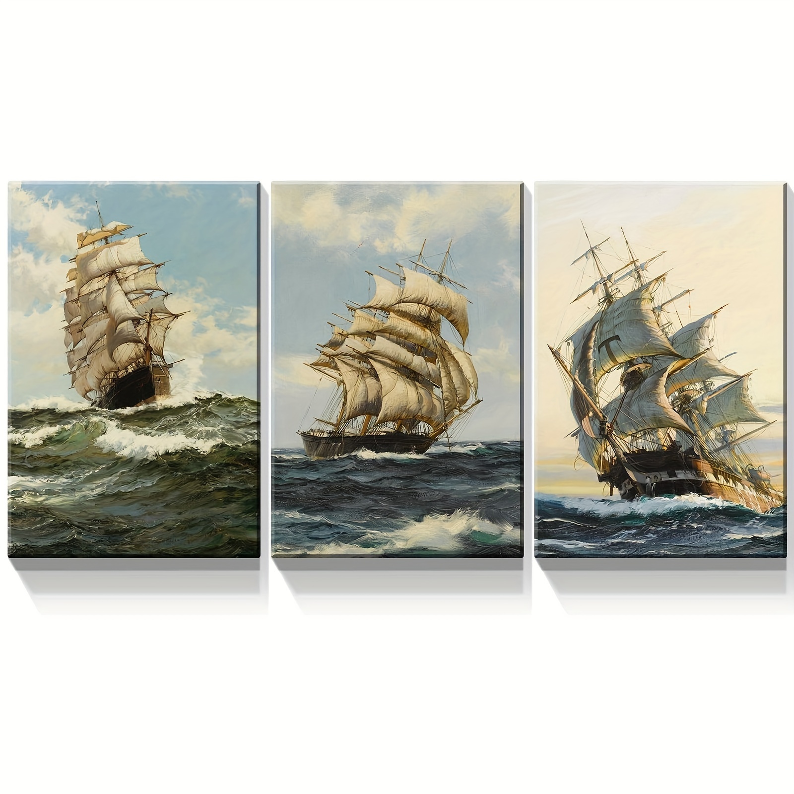 Vintage Pirate Ship Canvas Wall Art Home Decor Perfect - Temu