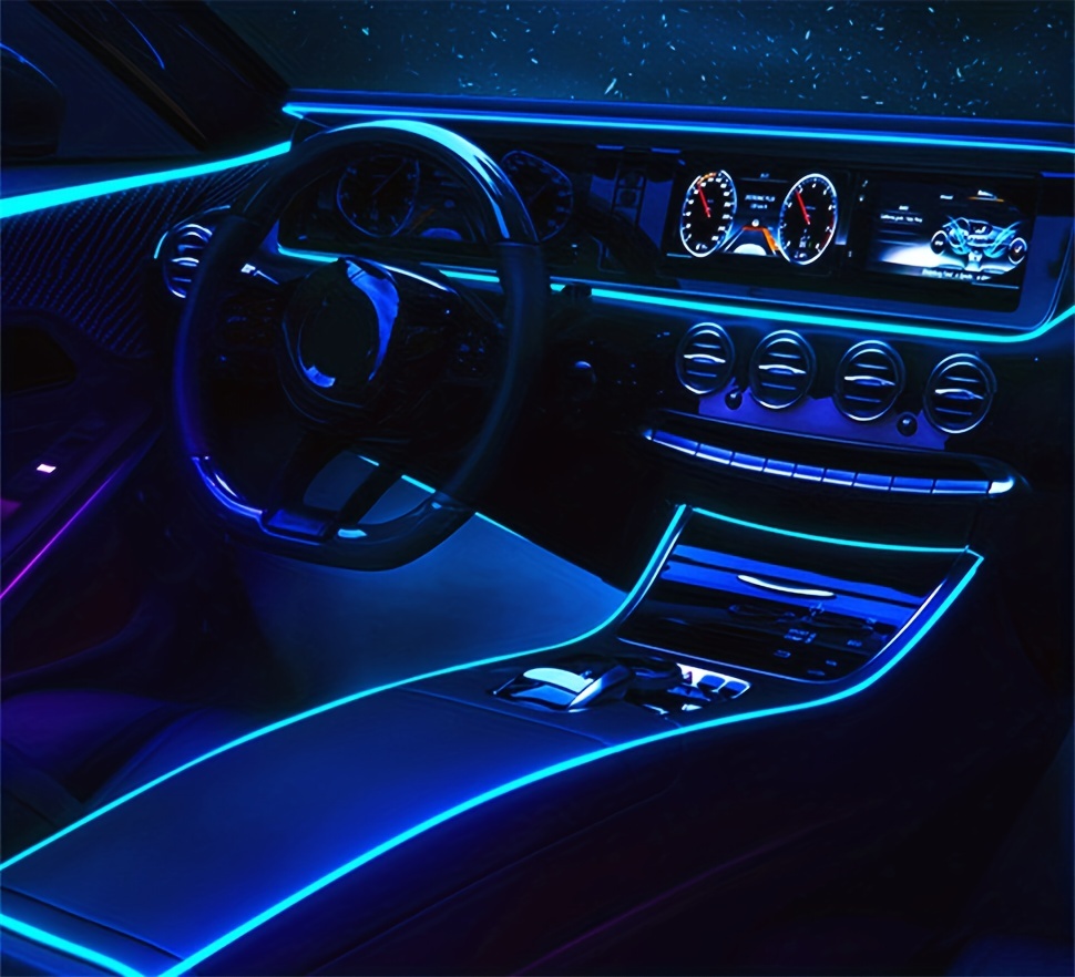 1 Stück Auto Innenraum Atmosphäre Led Streifen Licht Dekoration, 3/5m, Rot, aktuelle Trends, günstig kaufen