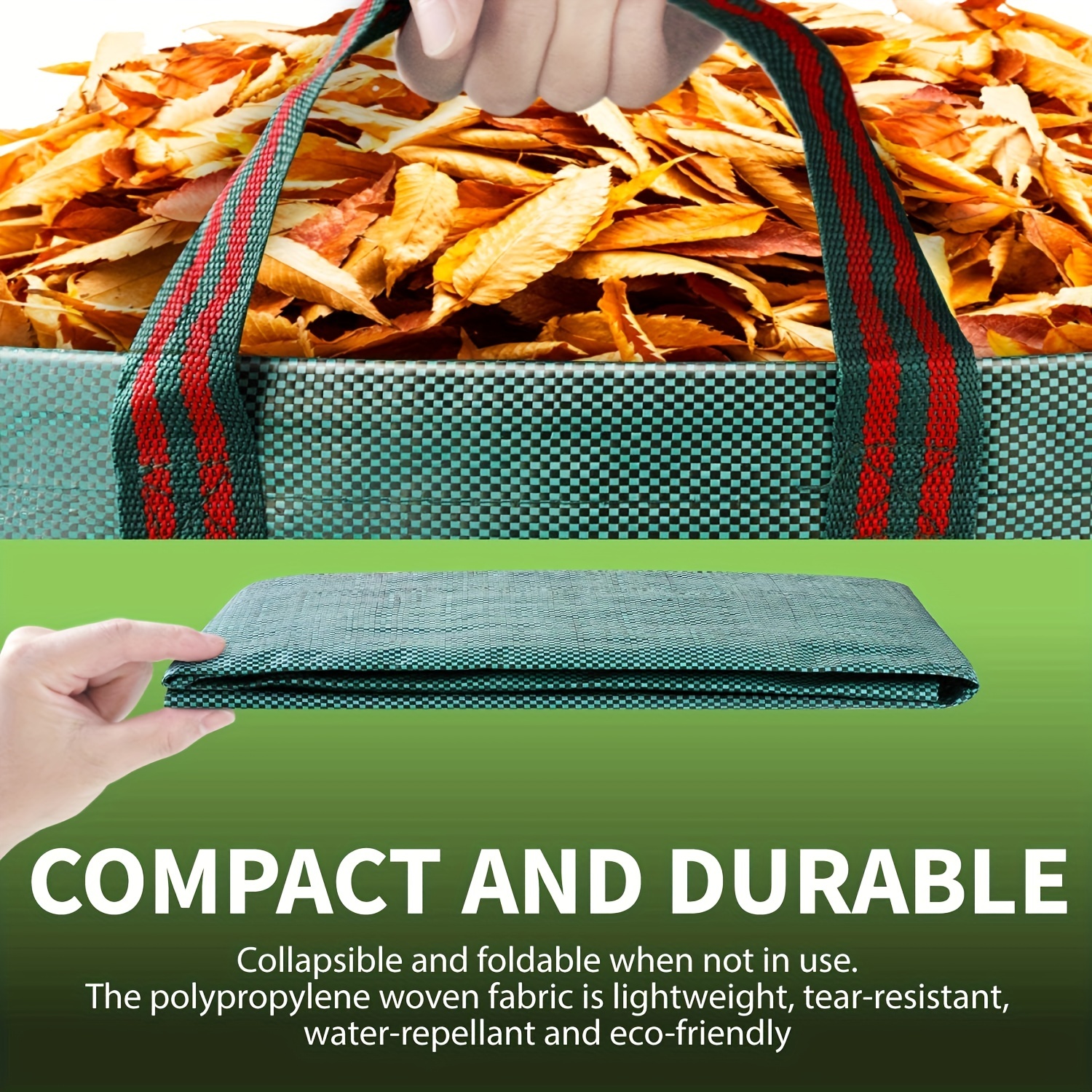 Trash Bags Large Capacity Garden Bag Reusable Leaf Sack Light