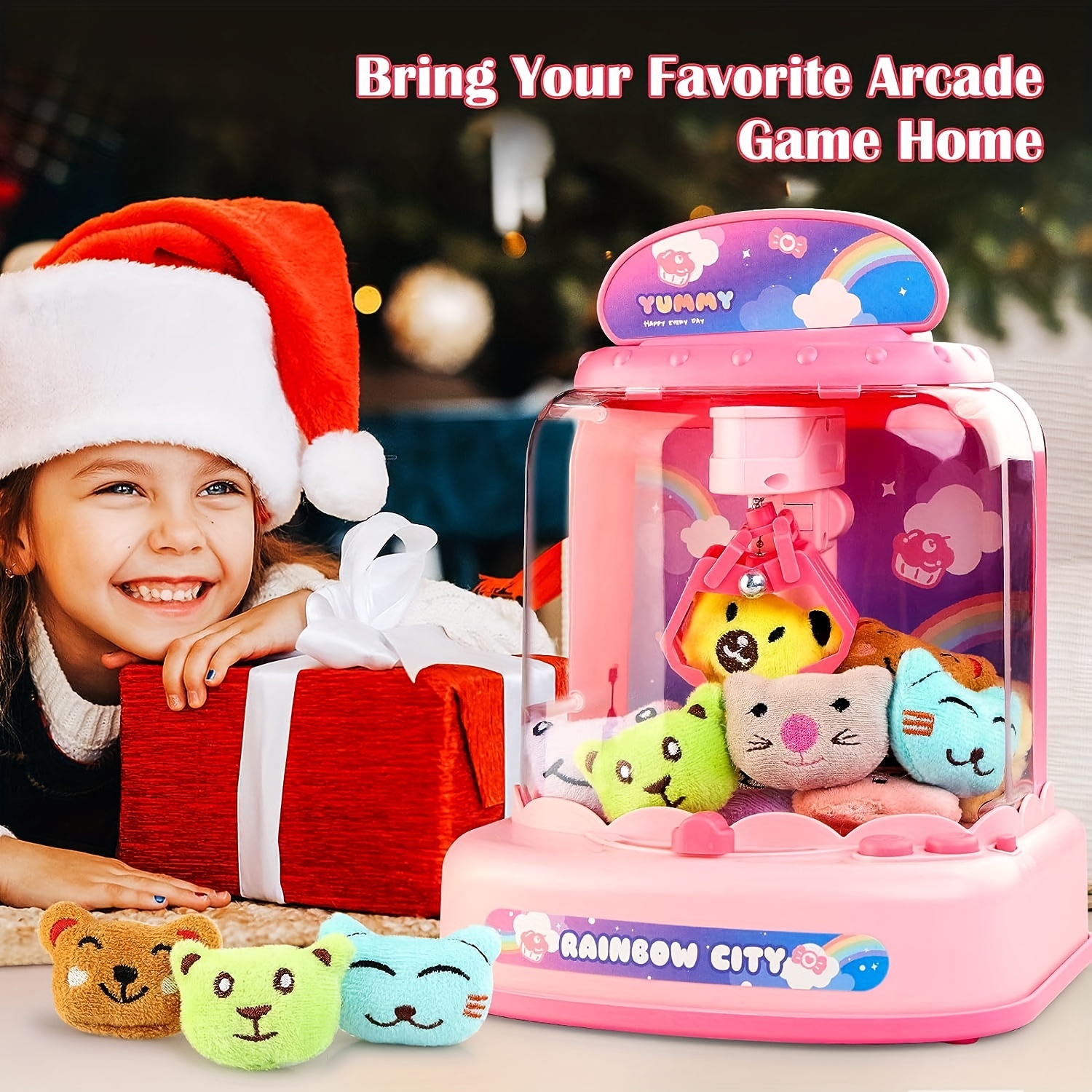 Mini Macchina Per Artigli Per Bambini - Macchina Da Gioco Arcade Per  Artigli, 6 Mini Giocattoli Di Peluche, Musica E Luce, Giocattoli Per Feste  Di