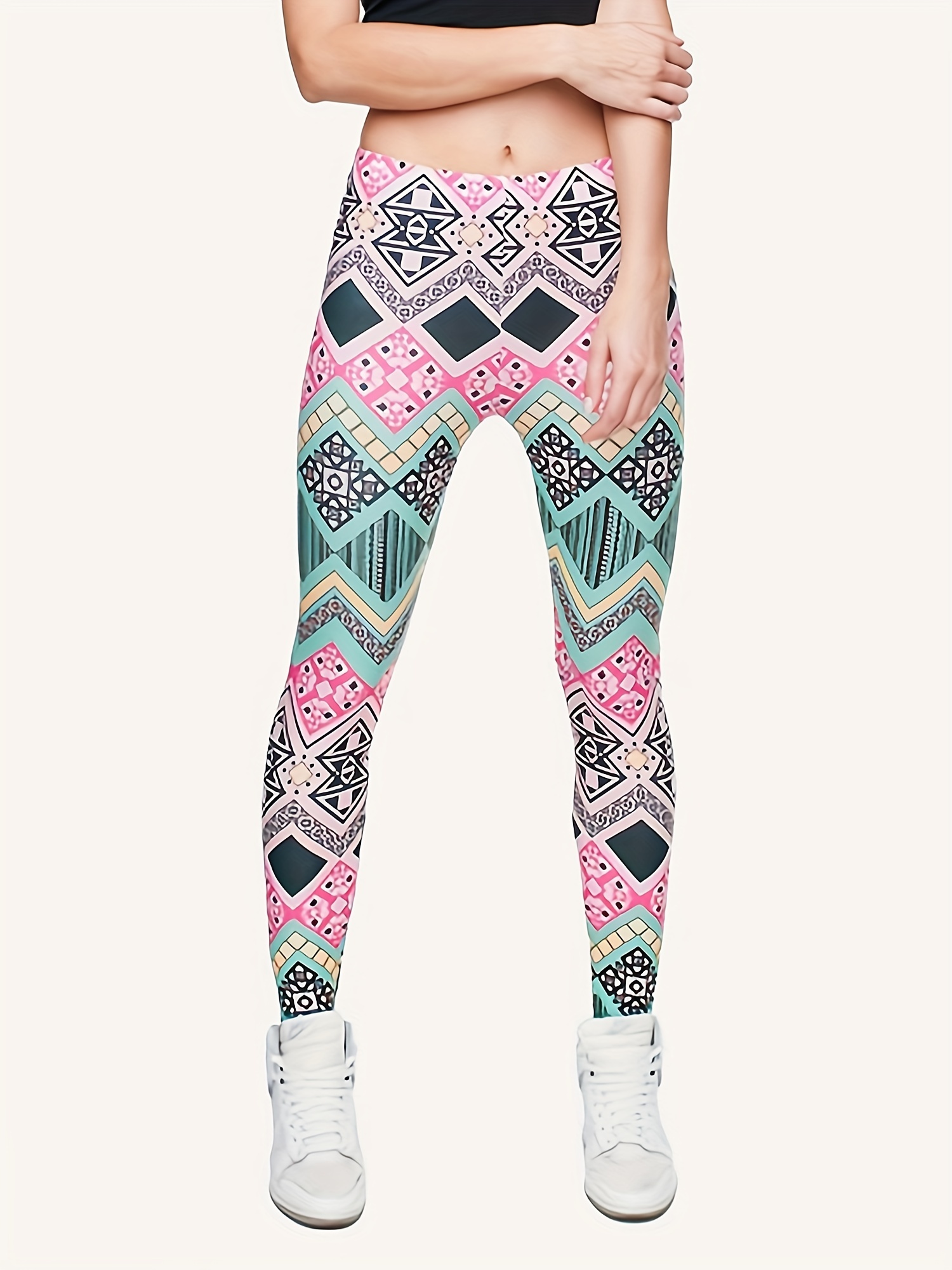 Girls Tight Fit Athletic Legging Pants With Cute Claws Print