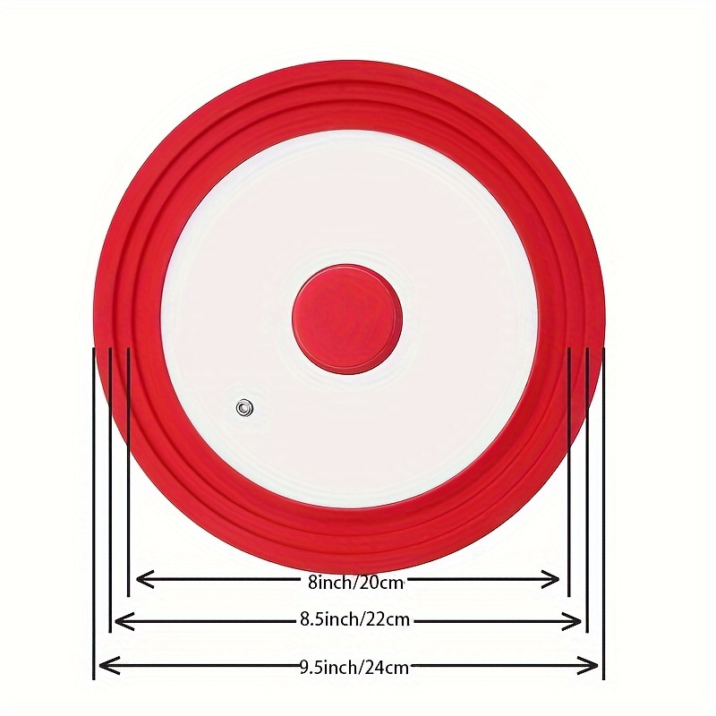 Pot Lid, Universal Silicone And Glass Pot Lid For Pots Pans