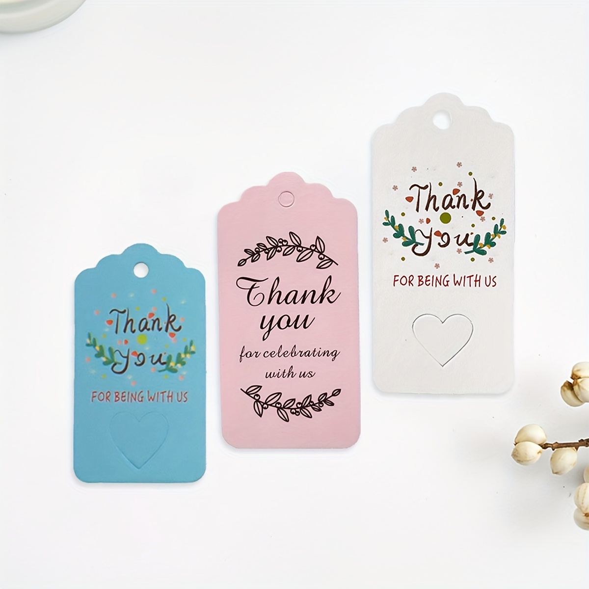 Paper Gift Tags Thank You Gift Tags With String Diy - Temu