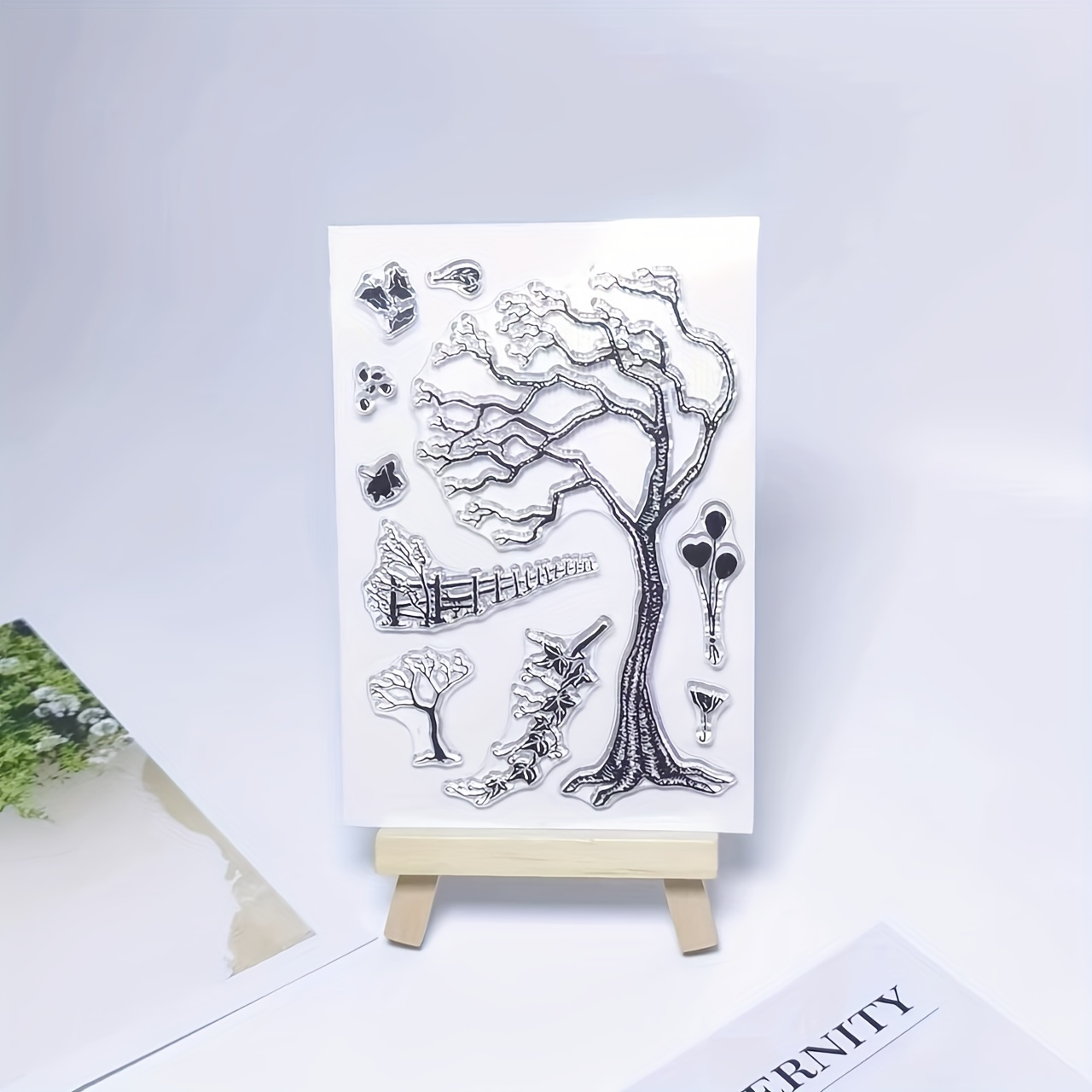Branches Fences Balloons Clear Stamps for Card Making Decorations