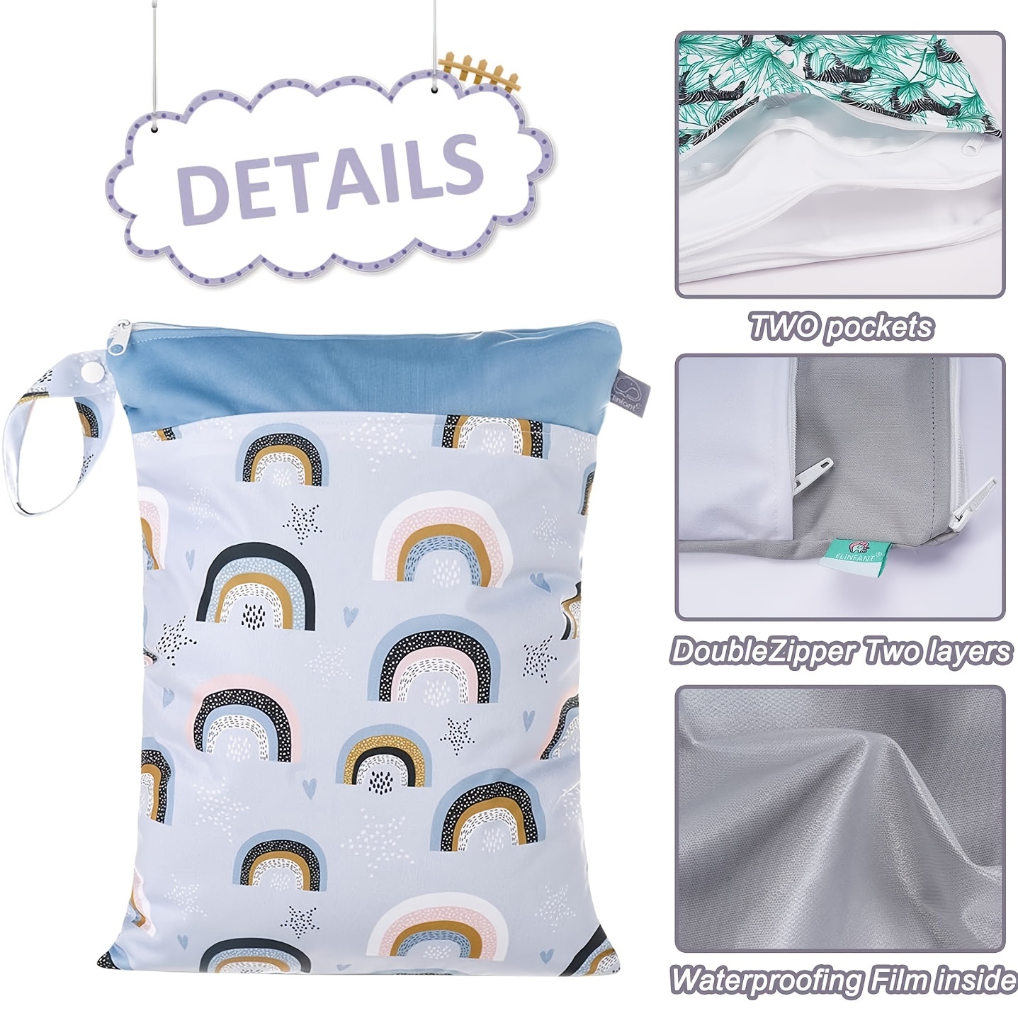 Sacs À Couches Maillot De Bain Sacs De Natation, Pochettes Imperméables  Réutilisables Pour L'organisation Des Vêtements Mouillés, Combinaison De  Nageur Pour Tout-petits, Grand Sac À Langer Pour Nouveau-nés, Filles,  Accessoires Pour Bébés