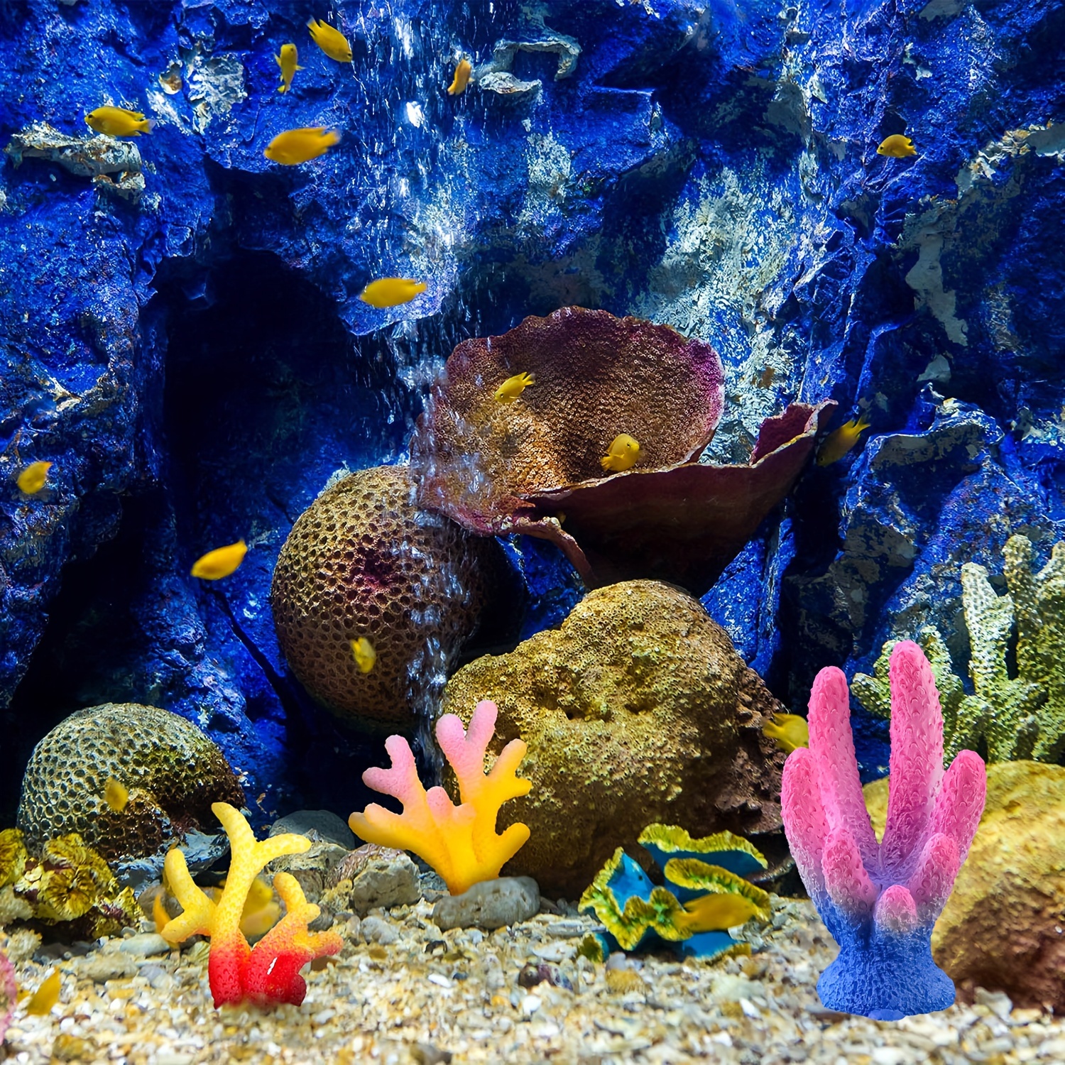 6PCS Simulation Coral Starfish, Aquarium Fish Tank Landscaping, Underwater  World * Coral Tree Decoration, Small Ornaments, Marine Aquarium De