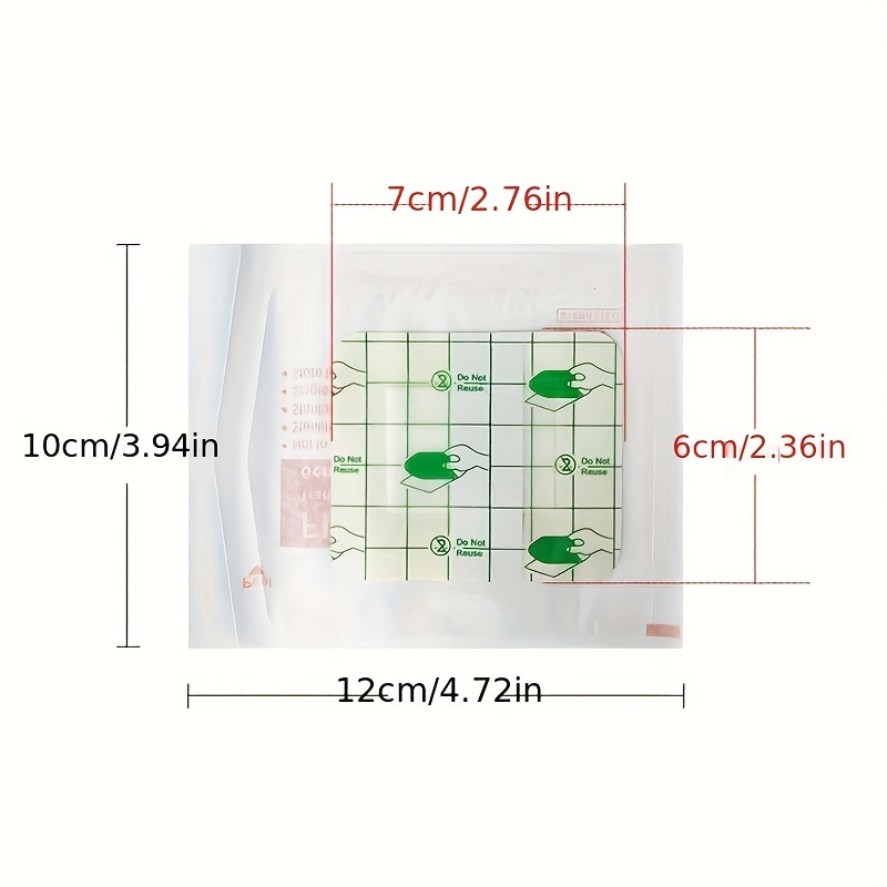 10pcs/20pcs Waterproof Bandages For Wounds Protection, Square Translucent  Bandage