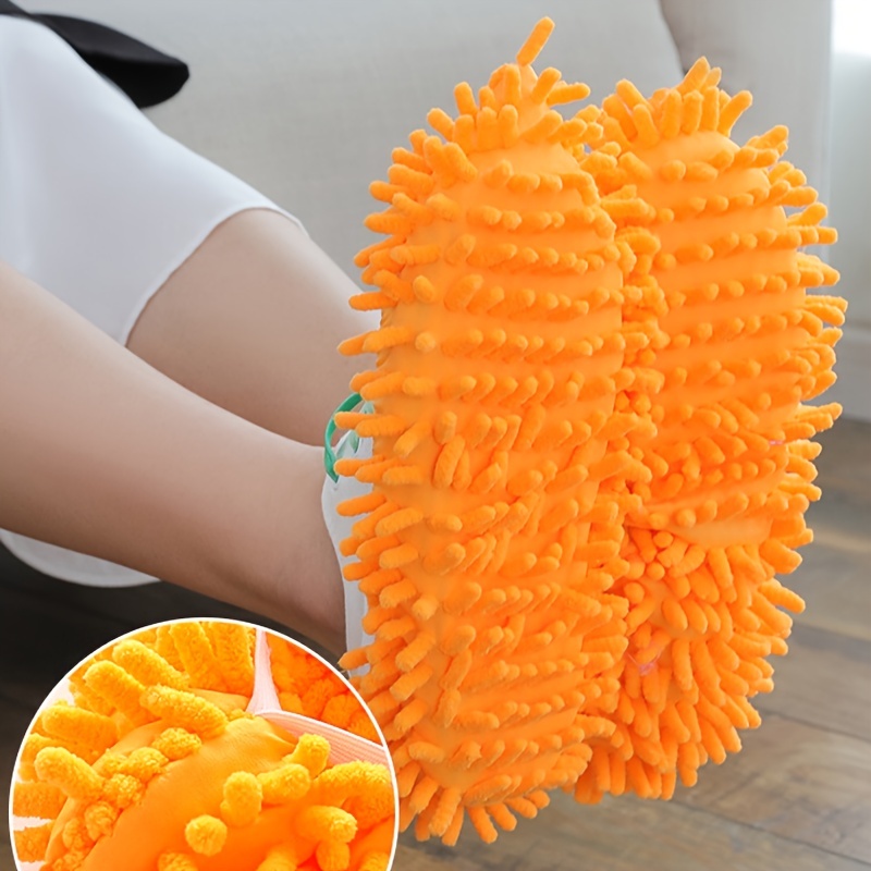 Chenille Lazy Mopping Slippers Cover Washable Cleaning Supplies