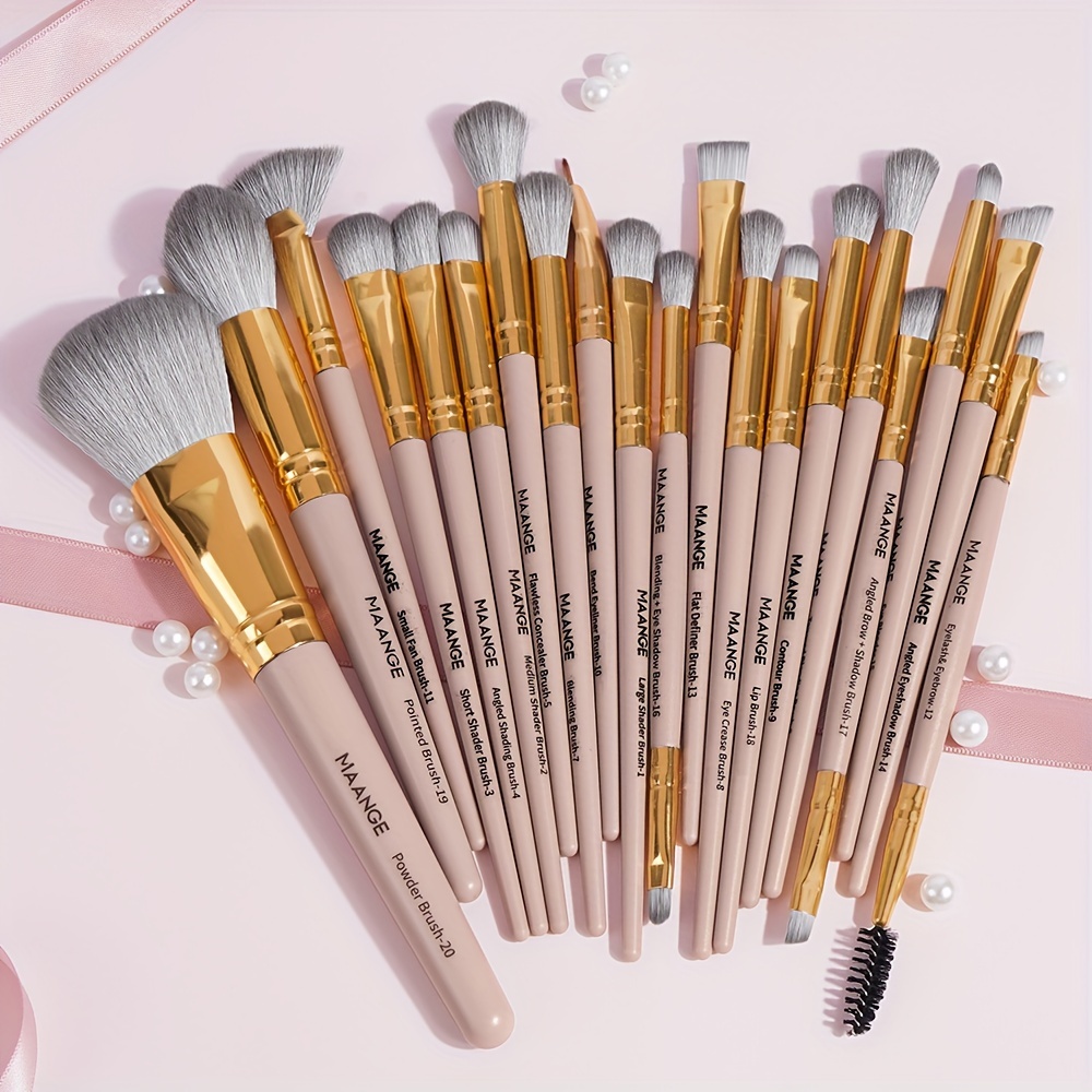 Makeup Brushes 15 Pcs Makeup Brush Set Pink Premium Cosmetic Make Up  Brushes Foundation Blending Blush Concealer Shader Eyeshadow Eyeliner Set  for