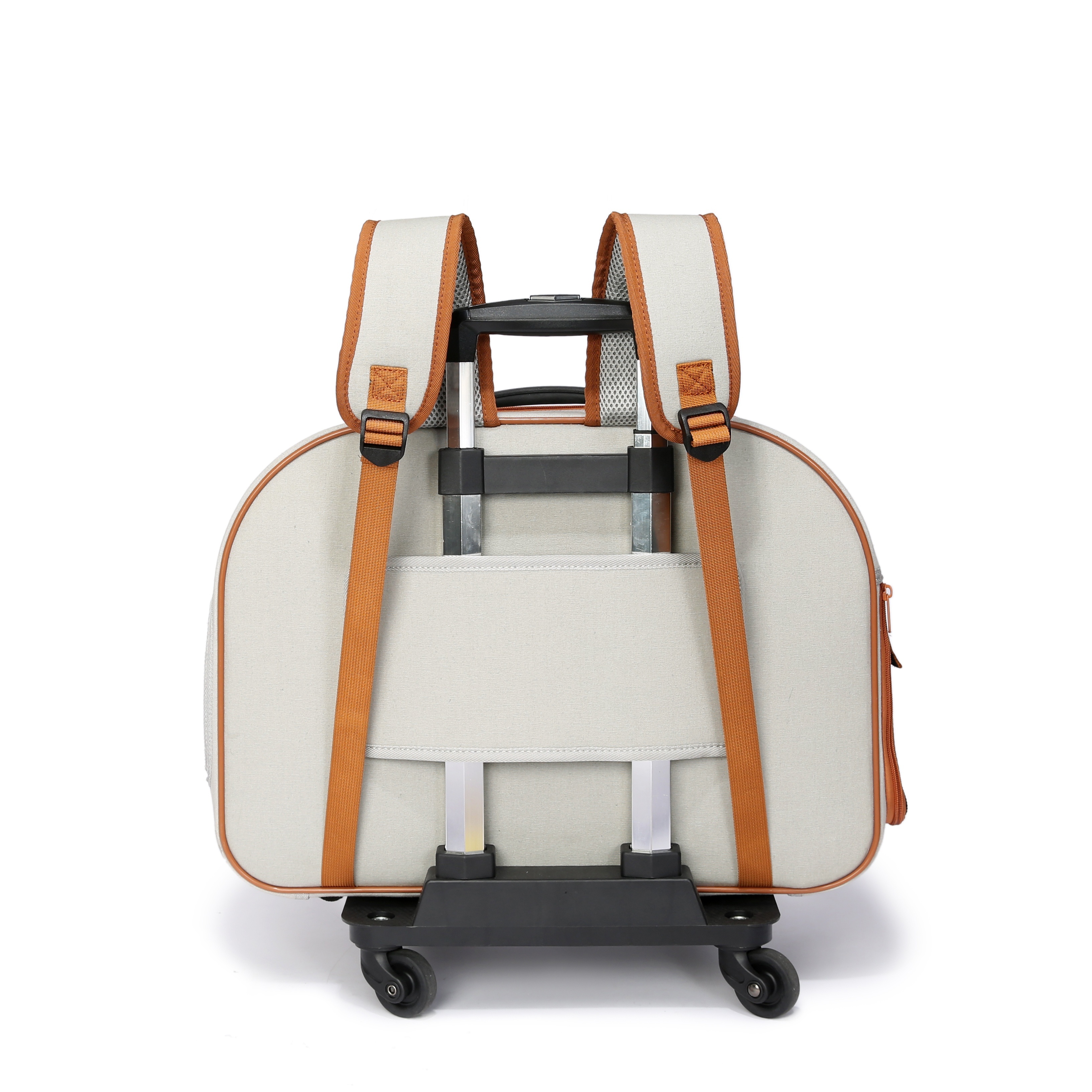 Canvas Dog Carrier With Wheels Airline Approved Pet Dog - Temu