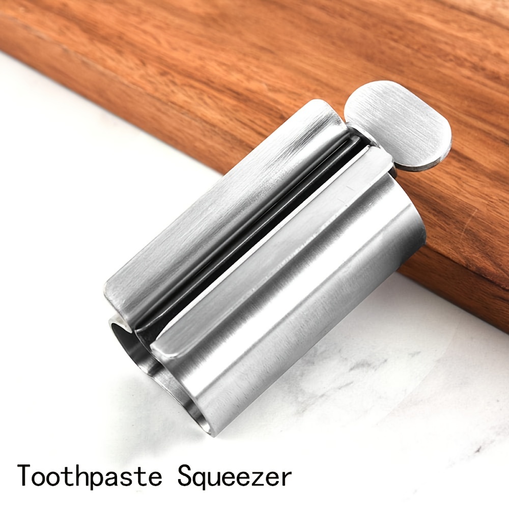 Exprimidor de tubo de pasta de dientes, juego de 3 rodillos exprimidores de  pasta de dientes, tubo de pasta de dientes de metal, soporte de asiento