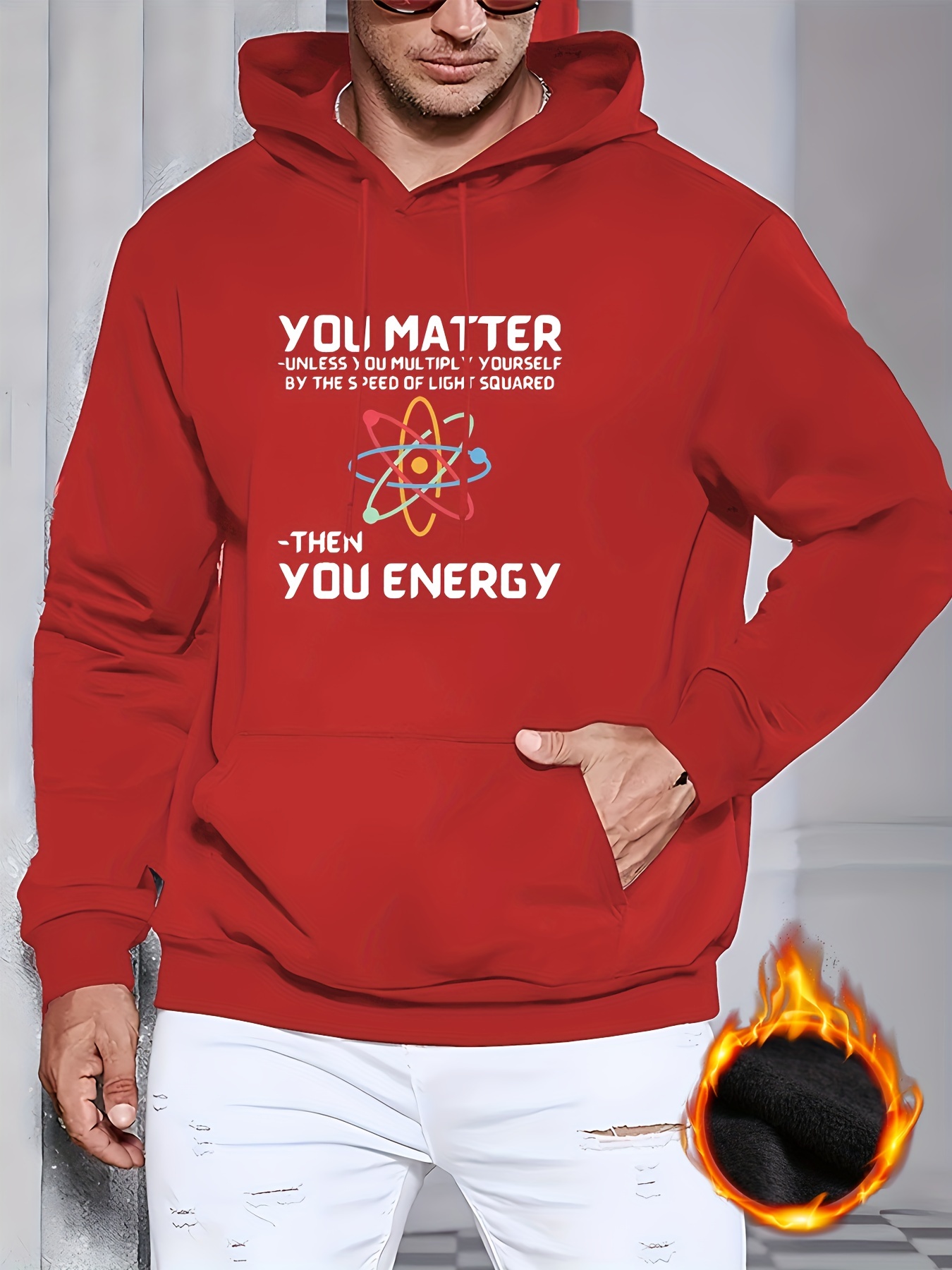 You Matter Print Men's Casual Sweatshirts Hoodie, Long Sleeve Pullover  Tops, Hooded Kangaroo Pockets Comfy Sweatshirts Outfits, Fashion Street  Sports Tops, Men's Clothing - Temu