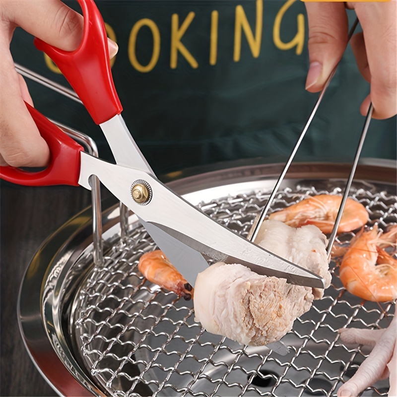 3pcs Set Korean Barbecue Scissors And Clips Bbq Oil Brush - Temu