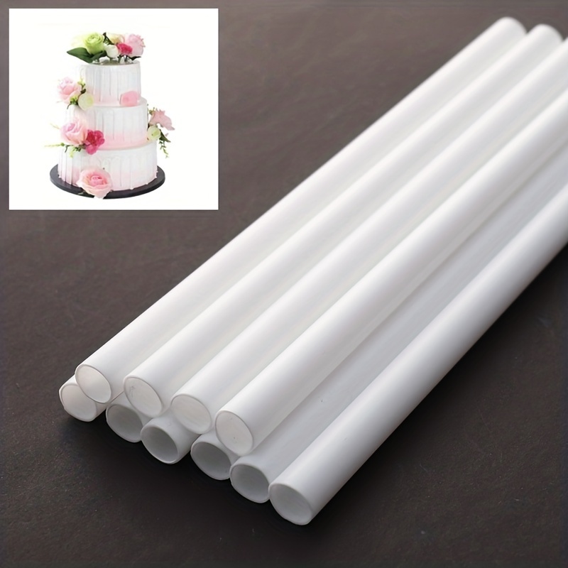 8 dowels plastiques blancs cake design